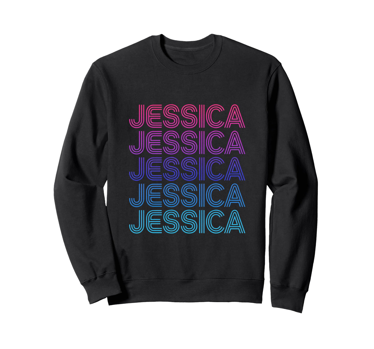 Jessica Funny Personalized Name Sweatshirt - Fun Novelty Design for Adults - T-Shirt, Sweatshirt, Hoodie