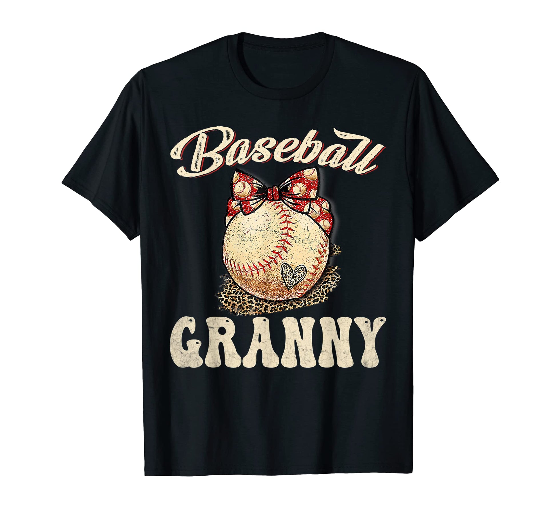 Softball Baseball Granny Leopard T-Shirt - Trendy Graphic Men Women - T-Shirt, Sweatshirt, Hoodie