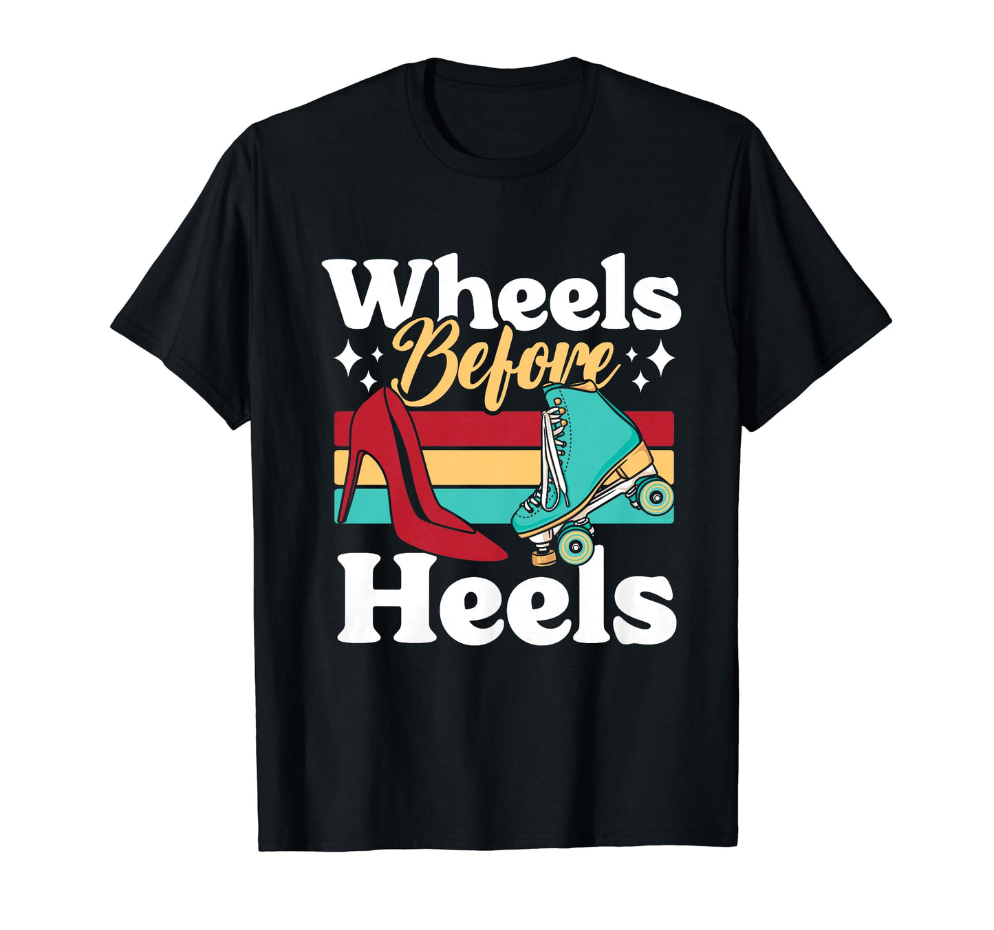 Roller Skating Skate 1970S Wheels Before T-Shirt - Custom Art Print Unisex - T-Shirt, Sweatshirt, Hoodie