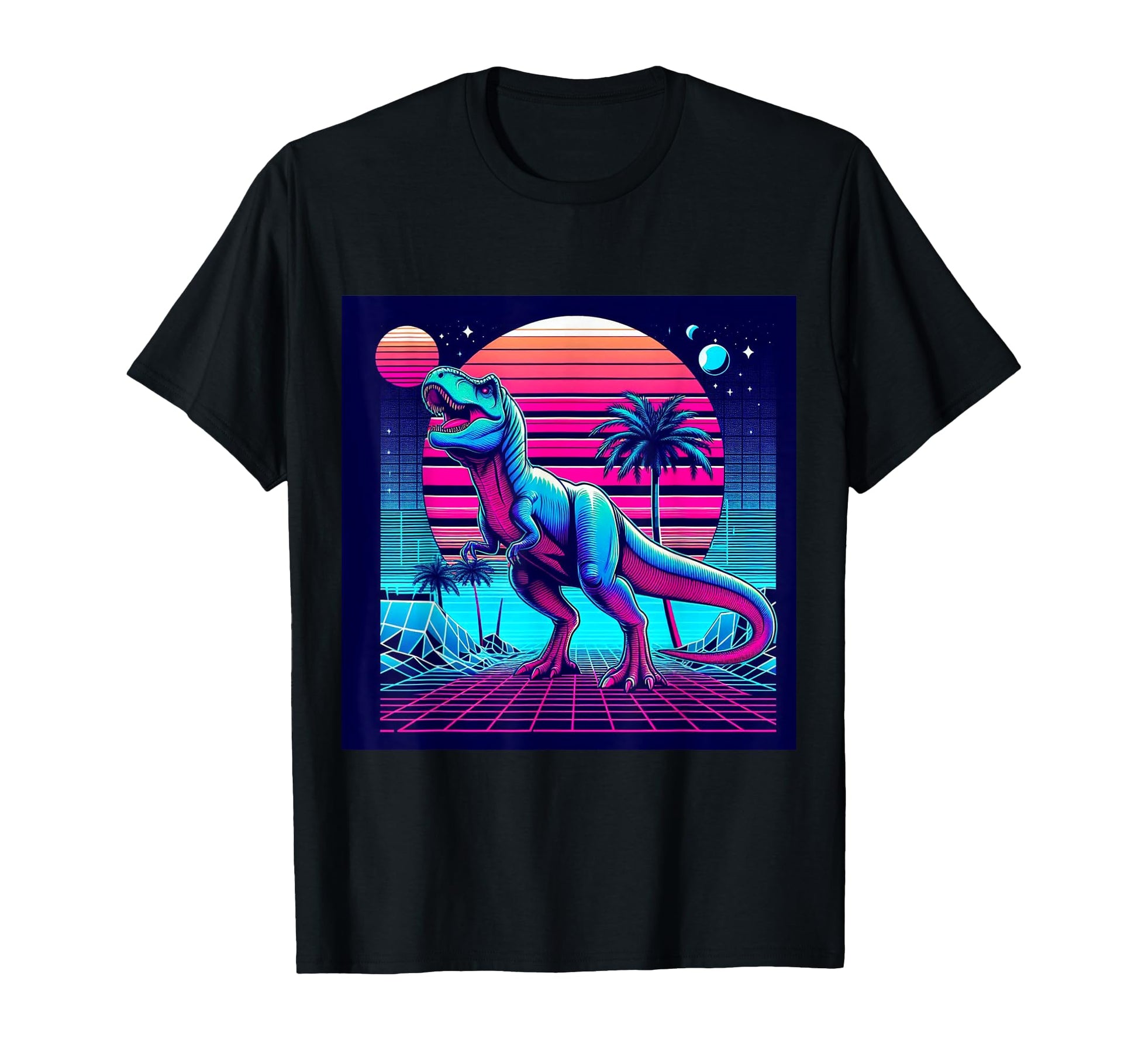 Synthwave Retrowave Vaporwave Outrun T-Shirt - Custom Art Print for Adults - T-Shirt, Sweatshirt, Hoodie