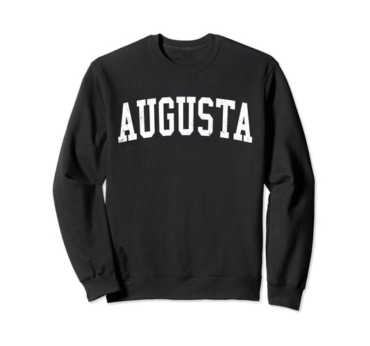 Augusta Ks Distressed White Sweatshirt - Casual Everyday Wear Men Women - T-Shirt, Sweatshirt, Hoodie