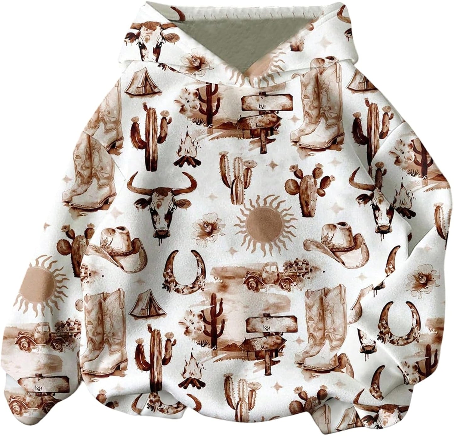 Women's Cowgirls Graphic Lightweight Hooded Western - Adult & Kids T-Shirts, Sweatshirts & Hoodies apparel design preview 1
