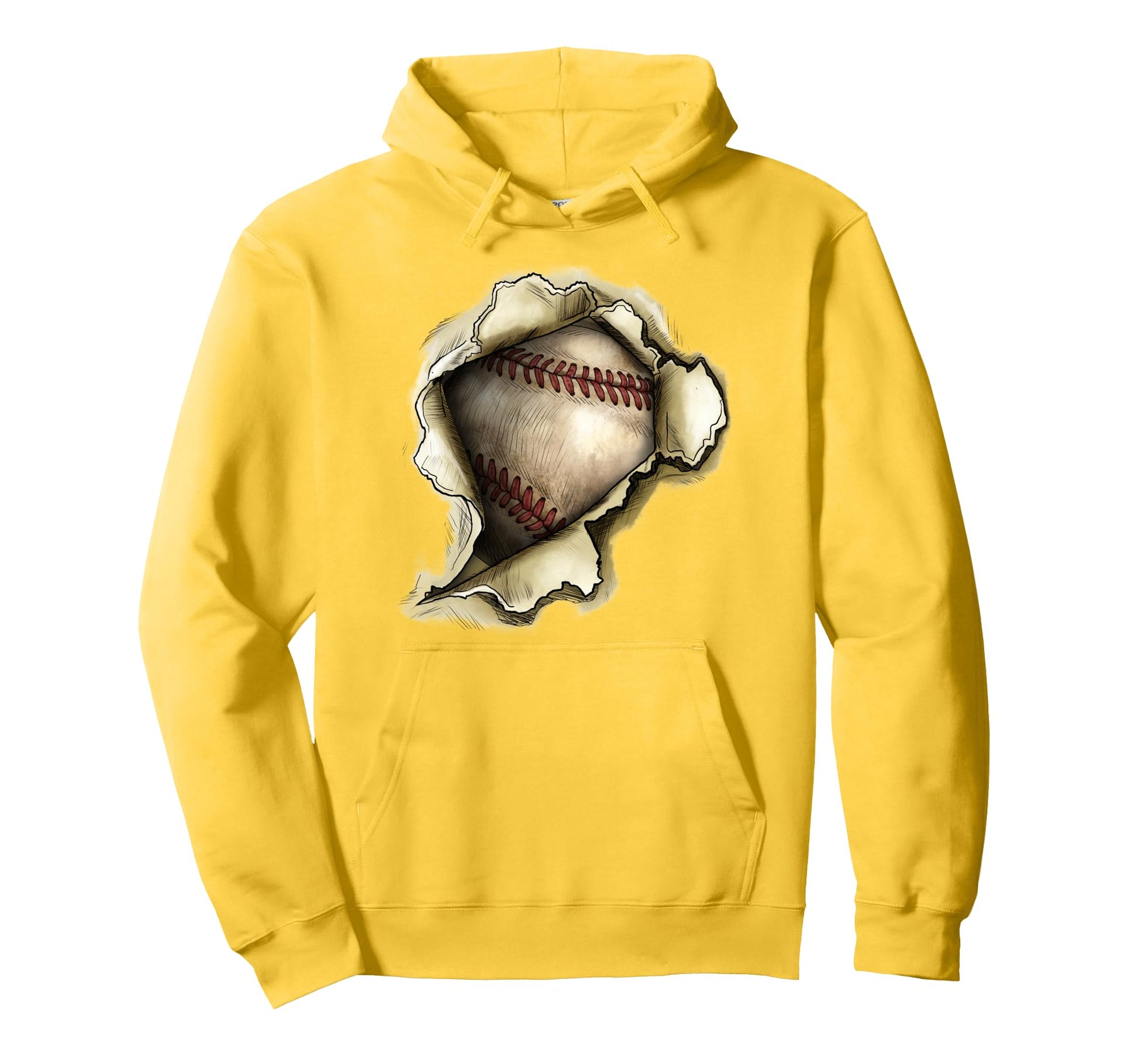 Baseball Breaking Through Sports Hoodie - Novelty Apparel Men Women - T-Shirt, Sweatshirt, Hoodie