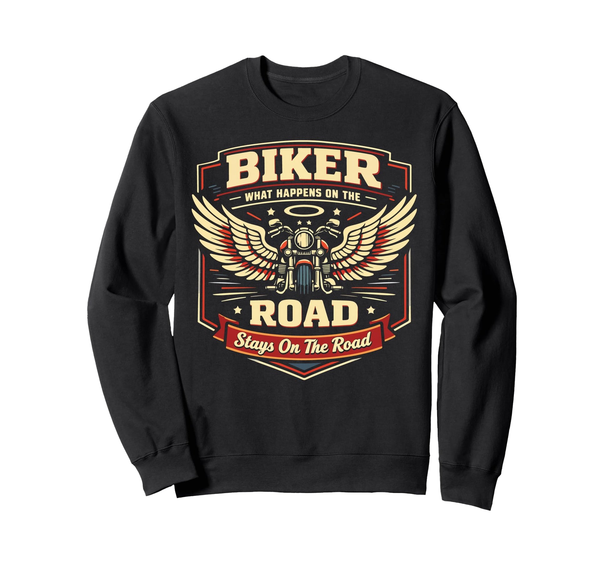 Motorcycle Biker Biker What Sweatshirt - Aesthetic Graphic for Adults - T-Shirt, Sweatshirt, Hoodie