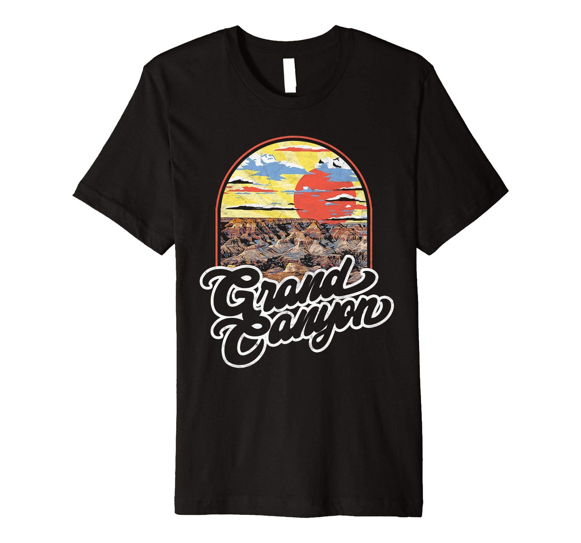 Grand Canyon National Park 80S T-Shirt - Custom Art Print Men Women - T-Shirt, Sweatshirt, Hoodie