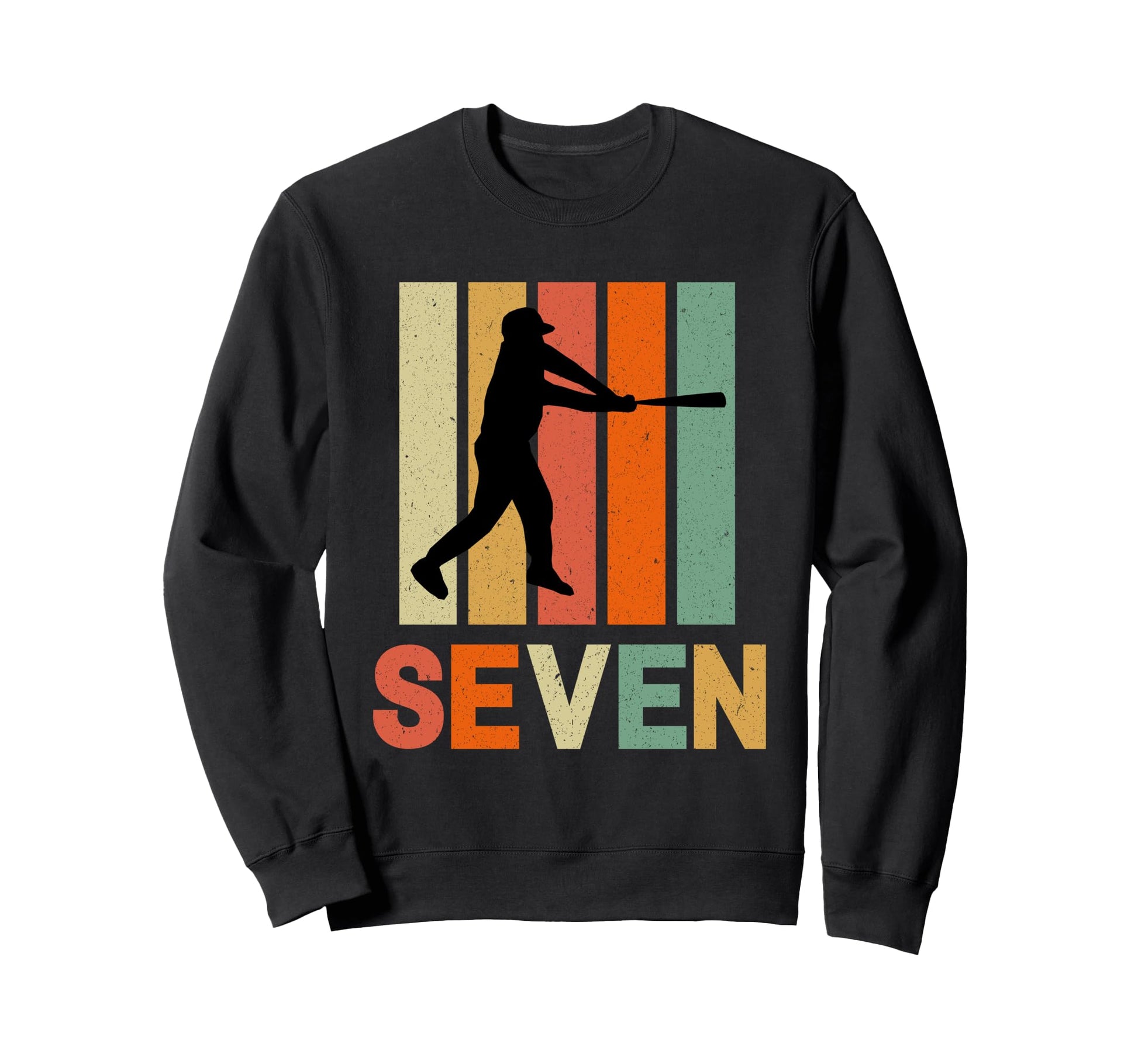 Seven Year Old Baseball Birthday Sweatshirt - Unique Graphic Men Women - T-Shirt, Sweatshirt, Hoodie