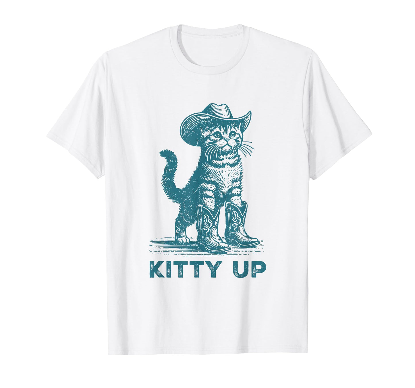 Kitty Up Country Music Cat Lover Funny T-Shirt - Unique Graphic Unisex - T-Shirt, Sweatshirt, Hoodie
