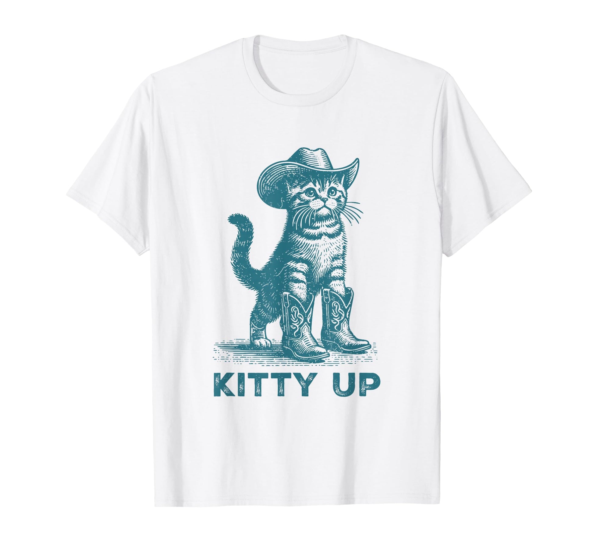 Kitty Up Country Music Cat Lover Funny T-Shirt - Unique Graphic Unisex - T-Shirt, Sweatshirt, Hoodie