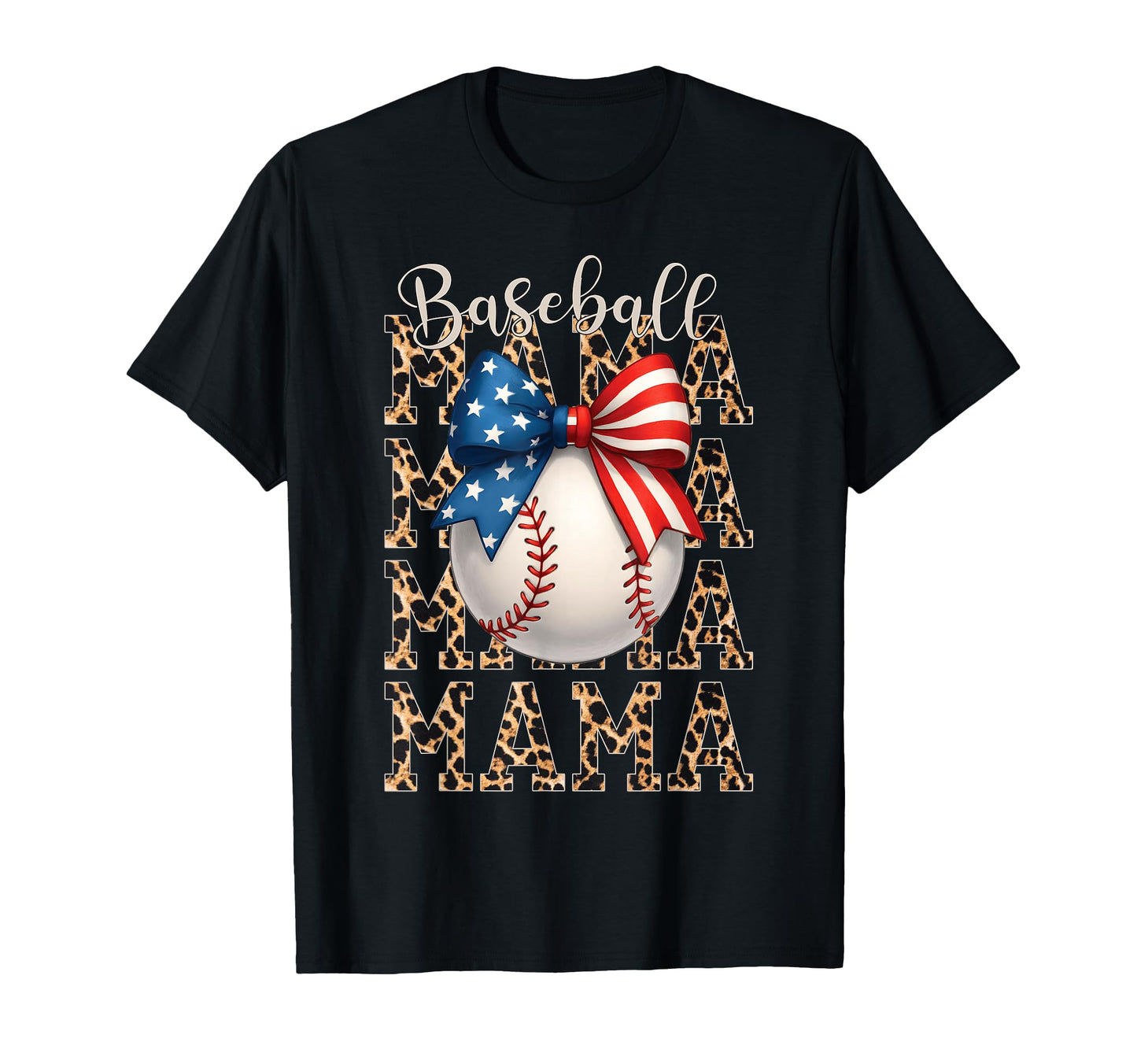 Baseball Mama Game Day Baseball Usa T-Shirt - Novelty Apparel for Adults - T-Shirt, Sweatshirt, Hoodie