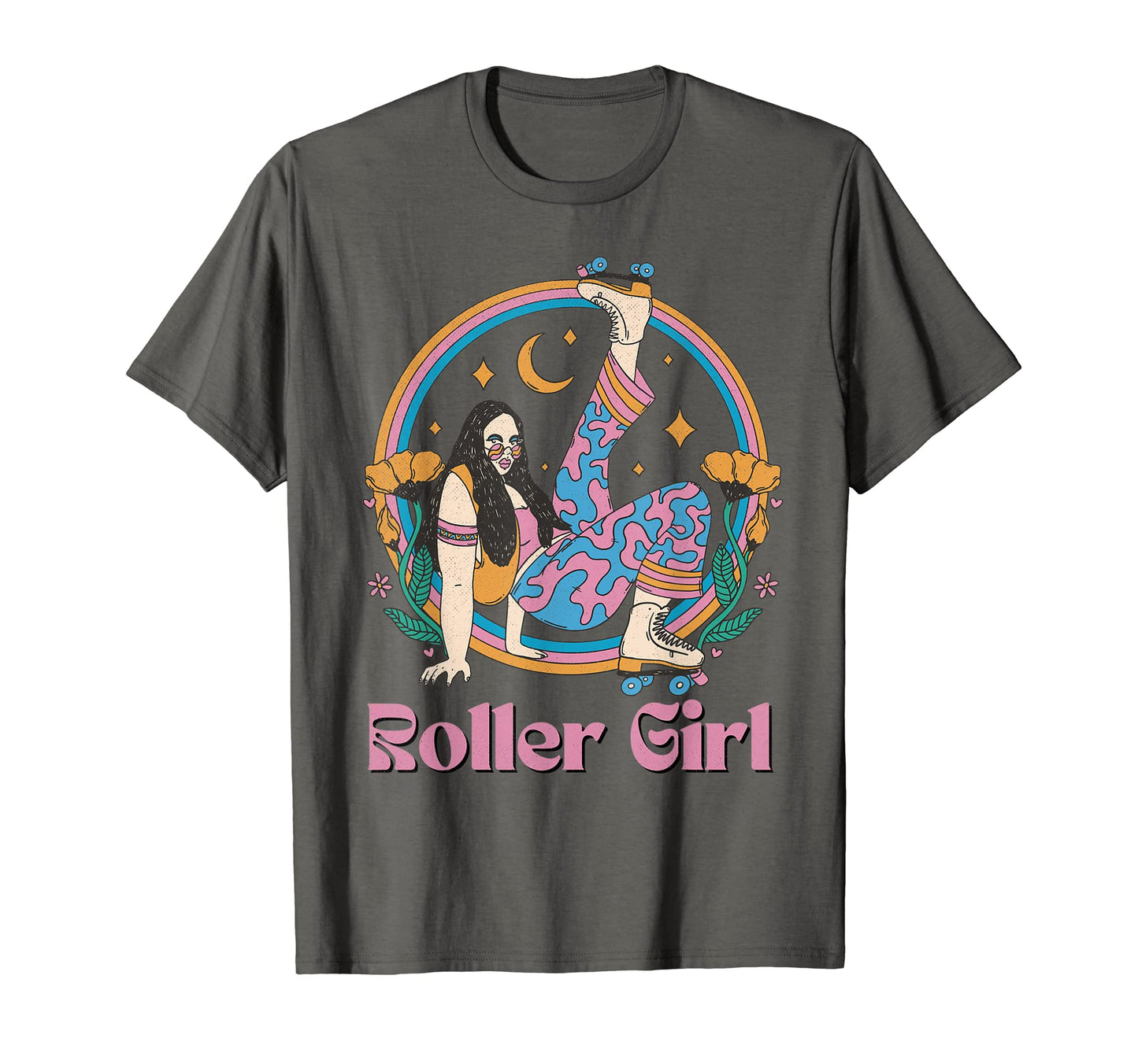 Roller Roller Disco Roller Skates T-Shirt - Custom Art Print for Adults - T-Shirt, Sweatshirt, Hoodie