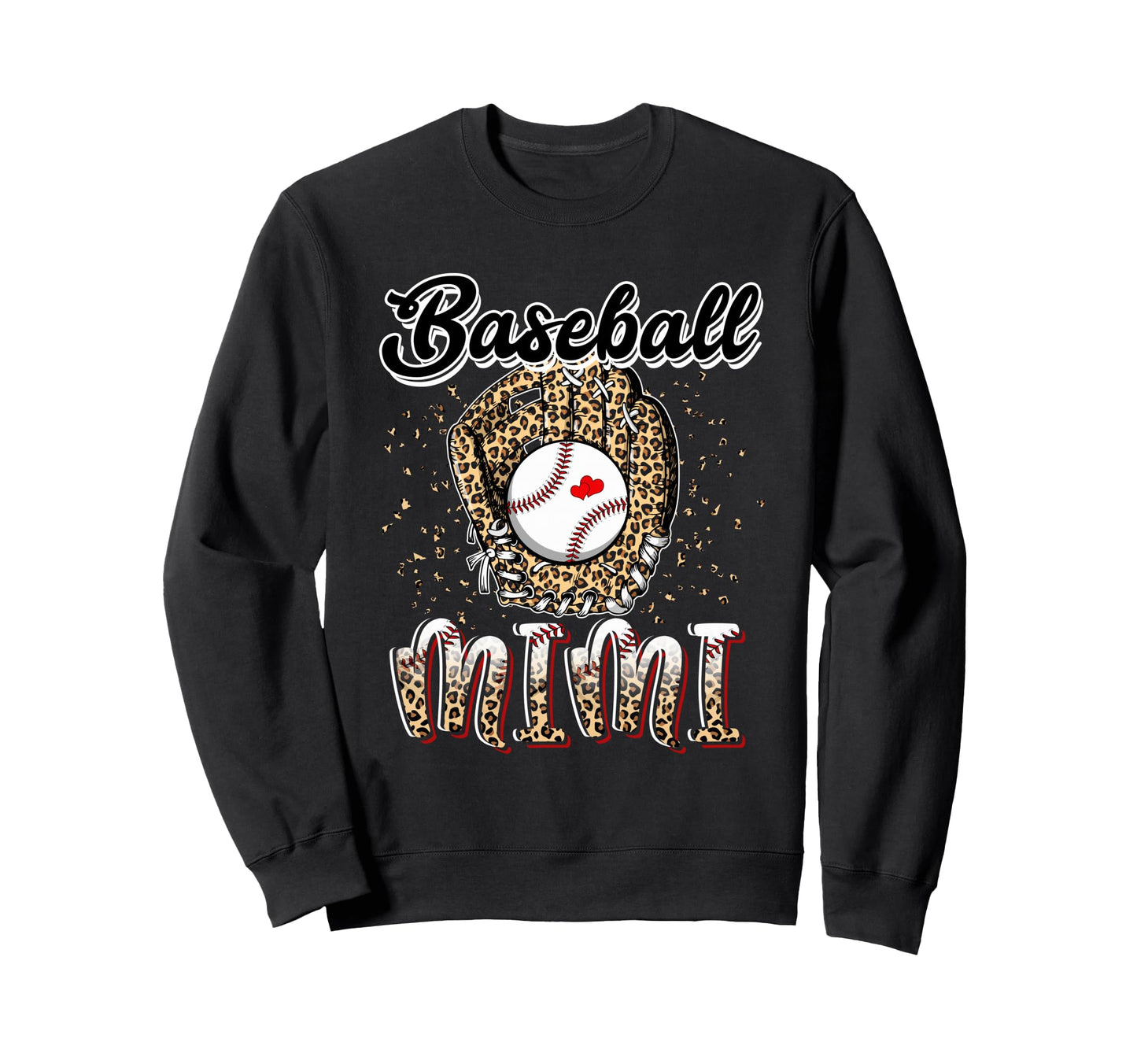 Baseball Mimi Leopard Game Day Sweatshirt - Unique Graphic Men Women - T-Shirt, Sweatshirt, Hoodie