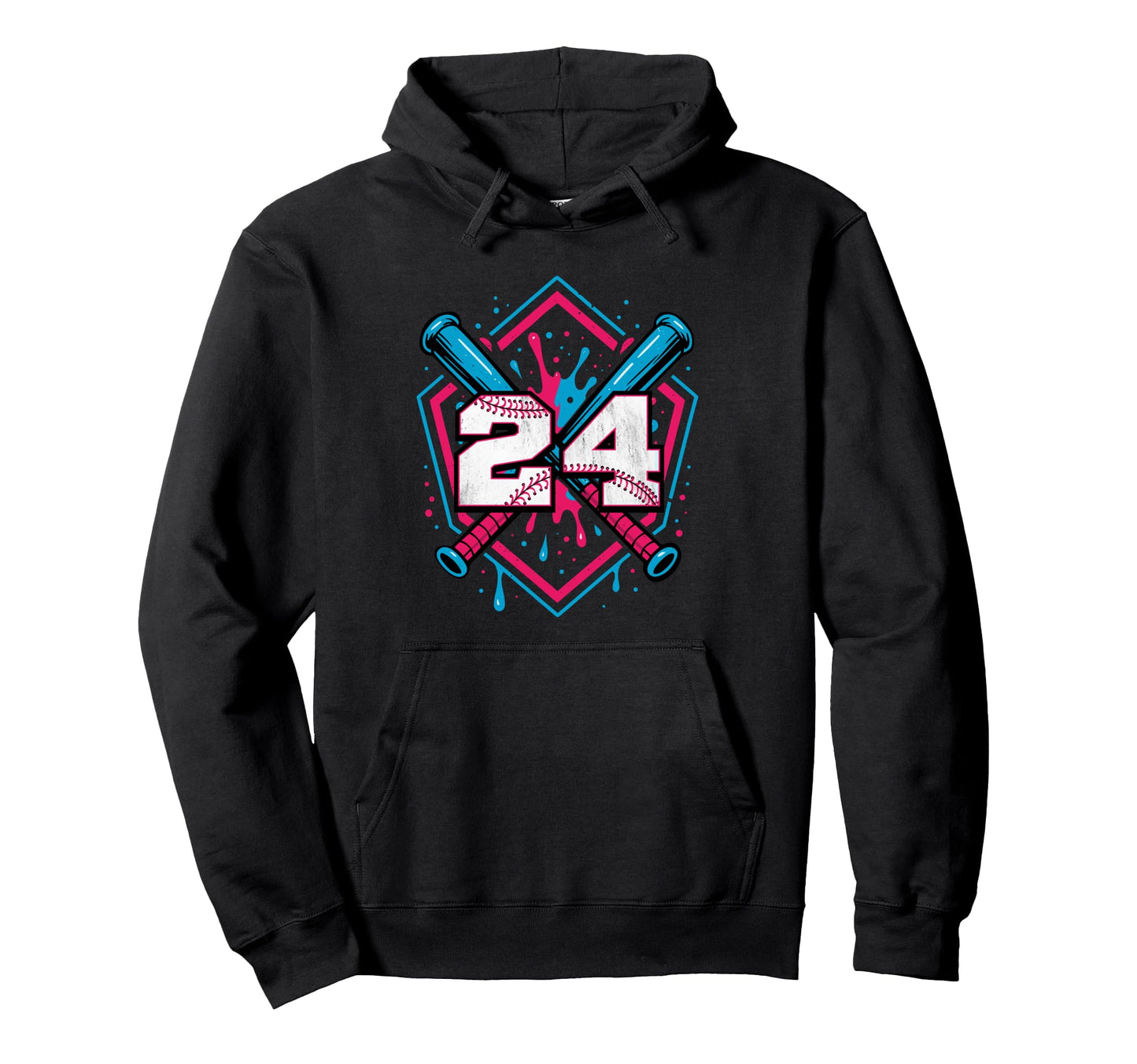 Baseball 24 Year Old Ice Cream Drip 24Th Hoodie - Graphic Print Unisex - T-Shirt, Sweatshirt, Hoodie
