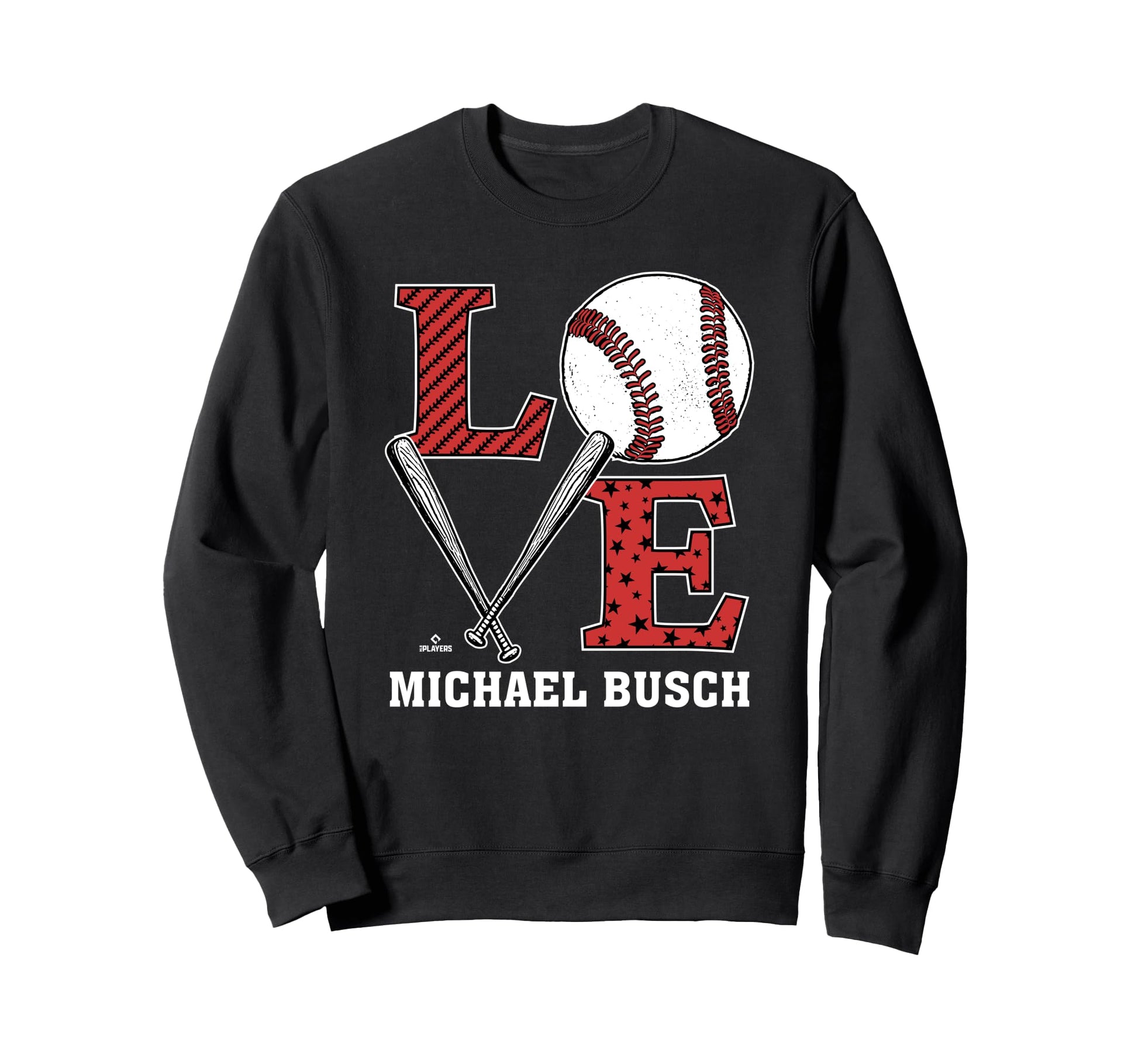 Distressed Baseball Love Michael Sweatshirt - Graphic Print for Adults - T-Shirt, Sweatshirt, Hoodie