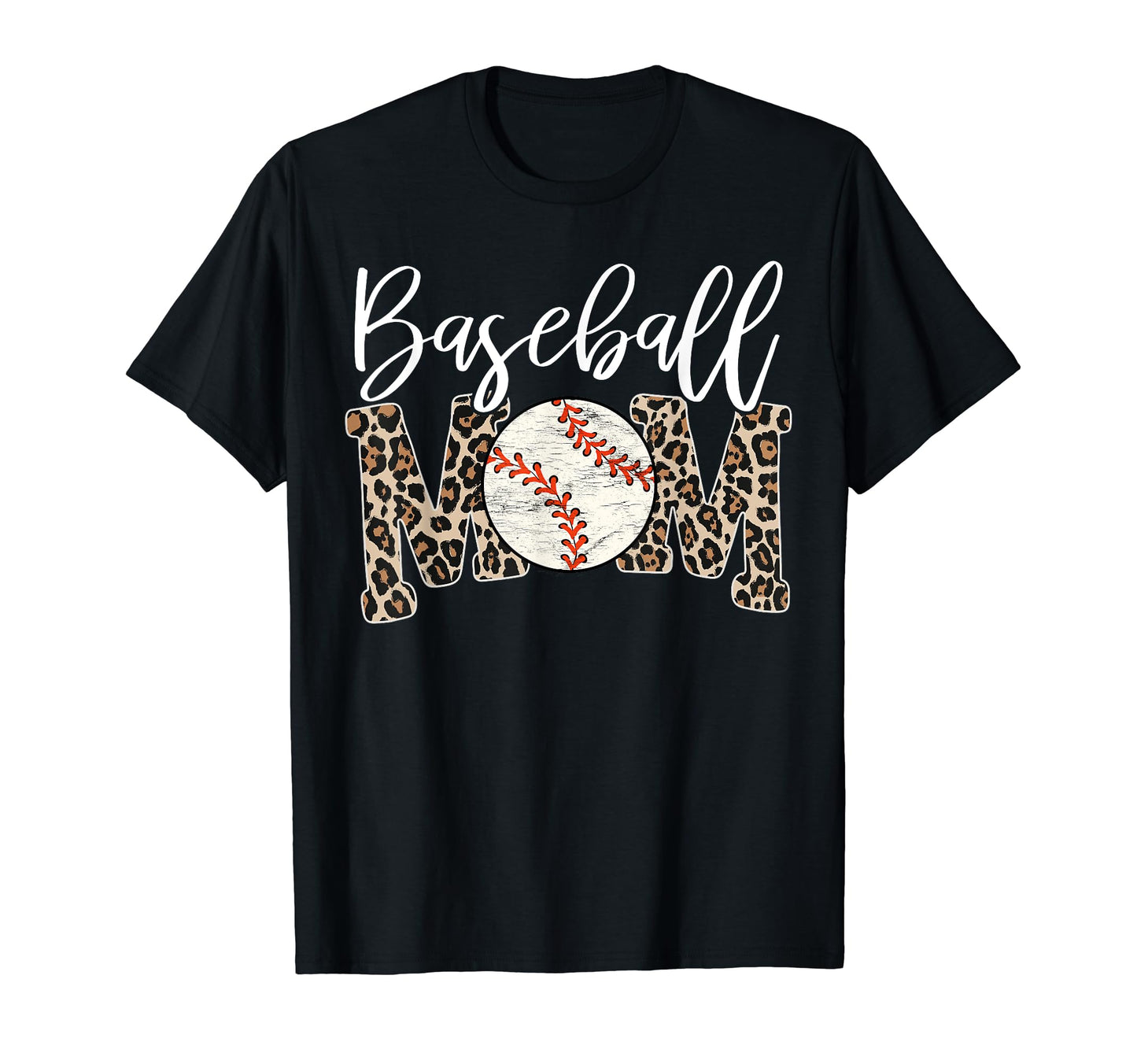 Leopard Baseball Mom Matching T-Shirt - Custom Art Print Men Women - T-Shirt, Sweatshirt, Hoodie
