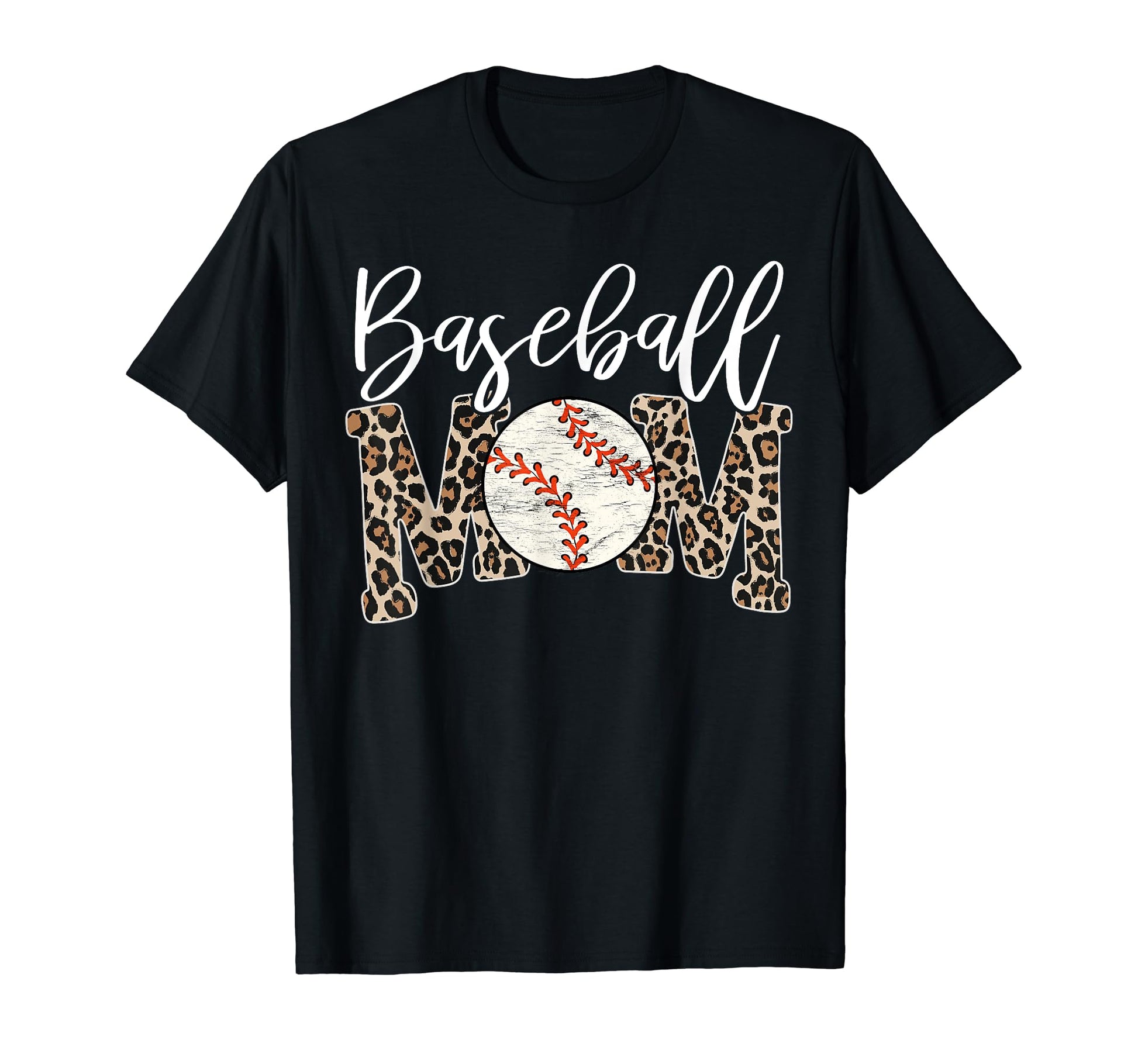 Leopard Baseball Mom Matching T-Shirt - Custom Art Print Men Women - T-Shirt, Sweatshirt, Hoodie