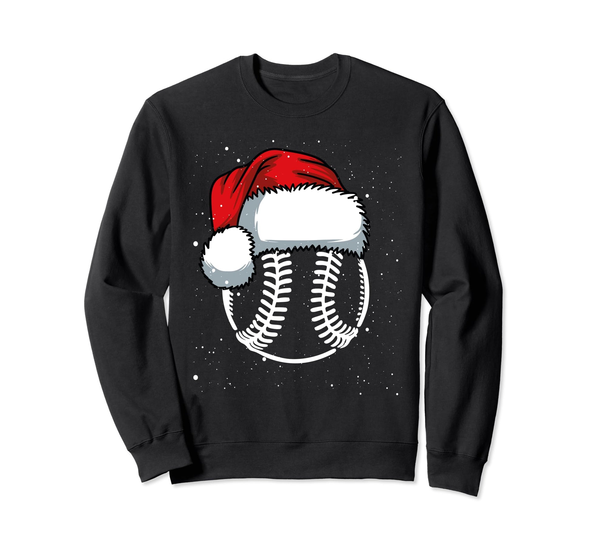 Baseball Merry Santa Claus Pitcher Sweatshirt - Unique Graphic Men Women - T-Shirt, Sweatshirt, Hoodie