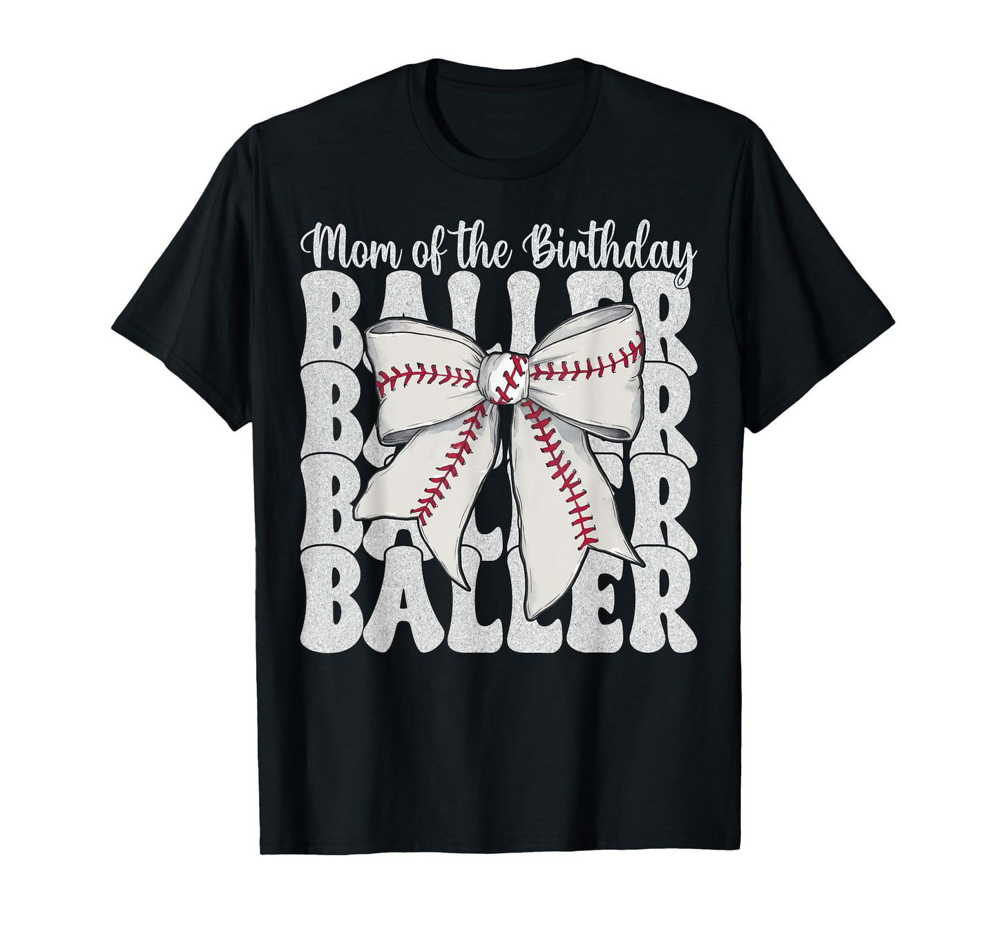 Baseball Mom Coquette Bow Mom T-Shirt - Streetwear Style for Adults - T-Shirt, Sweatshirt, Hoodie