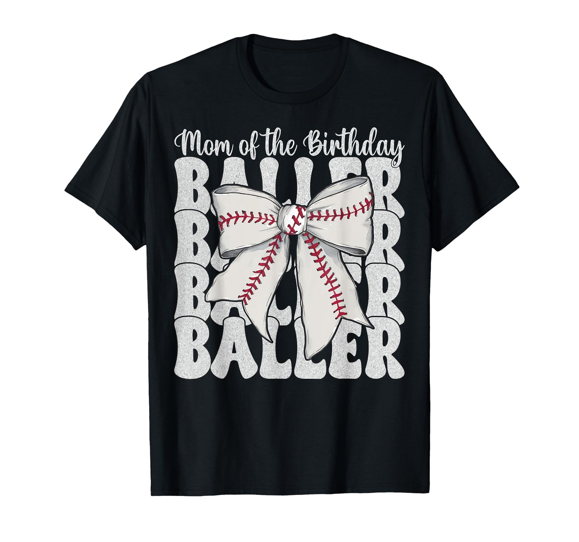 Baseball Mom Coquette Bow Mom T-Shirt - Streetwear Style for Adults - T-Shirt, Sweatshirt, Hoodie