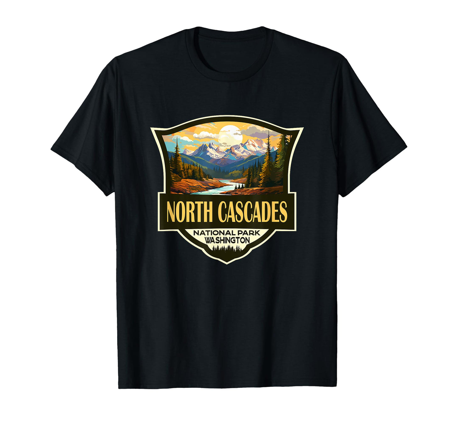 North Cascades National Park T-Shirt - Aesthetic Graphic Unisex - T-Shirt, Sweatshirt, Hoodie