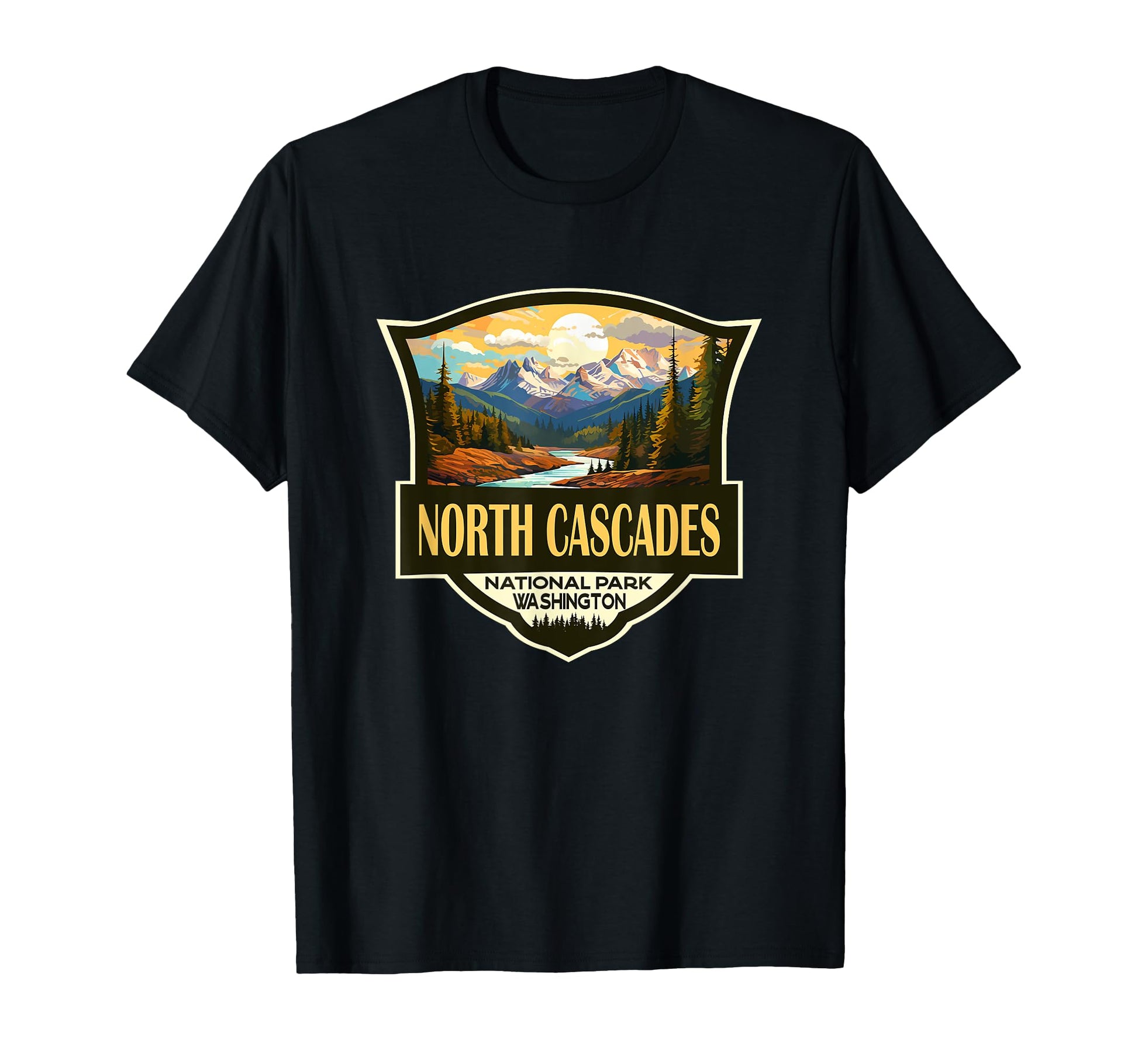 North Cascades National Park T-Shirt - Aesthetic Graphic Unisex - T-Shirt, Sweatshirt, Hoodie