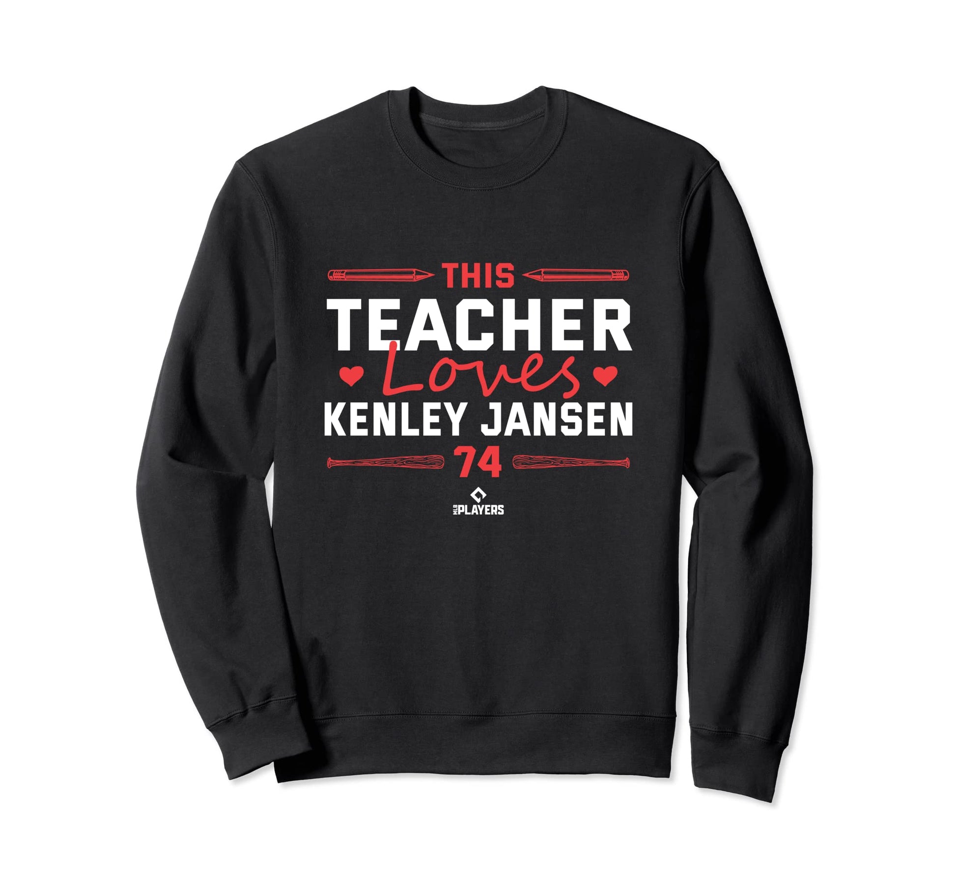 This Teacher Loves Kenley Jansen Sweatshirt - Casual Everyday Wear Unisex - T-Shirt, Sweatshirt, Hoodie