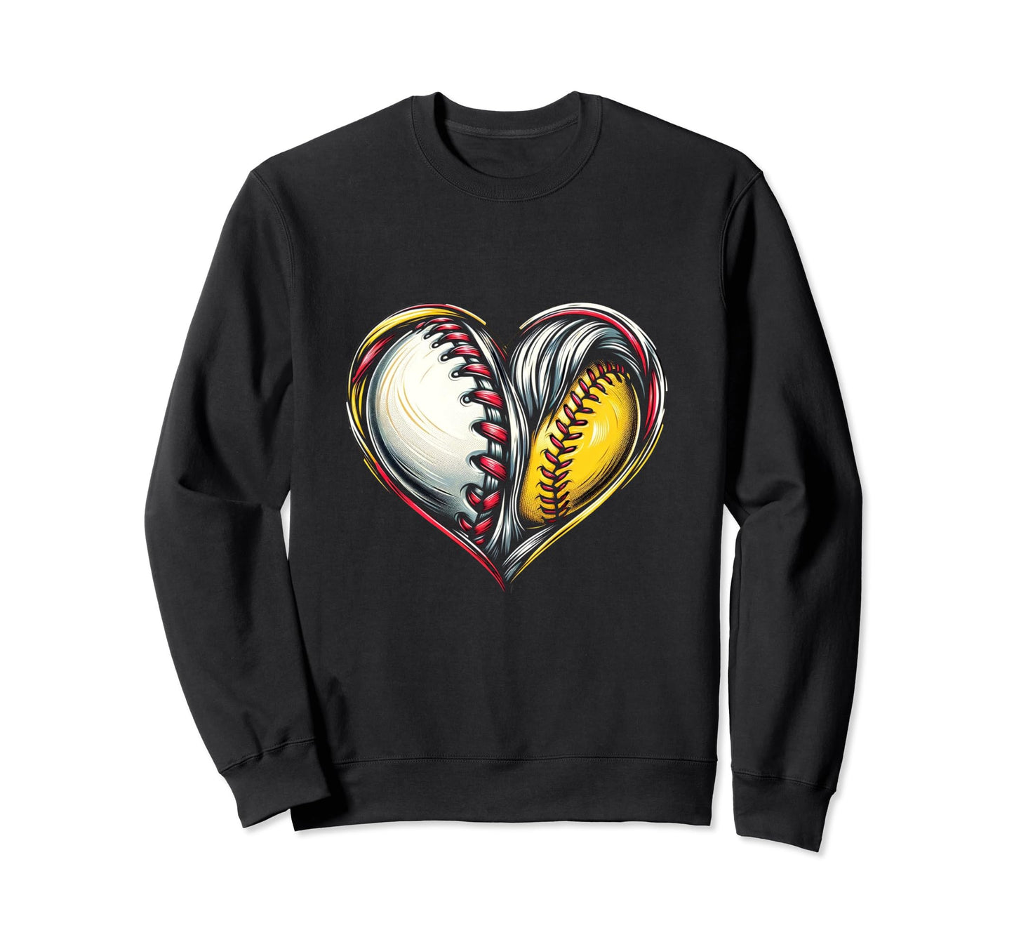 Mom Baseball Softball Supporter Sweatshirt - Trendy Graphic for Adults - T-Shirt, Sweatshirt, Hoodie
