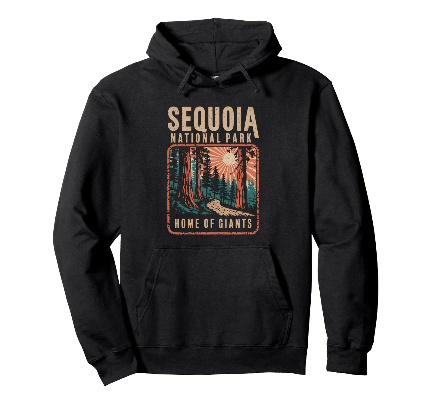 Sequoia National Park Mountain Hoodie - Fun Novelty Design for Adults - T-Shirt, Sweatshirt, Hoodie