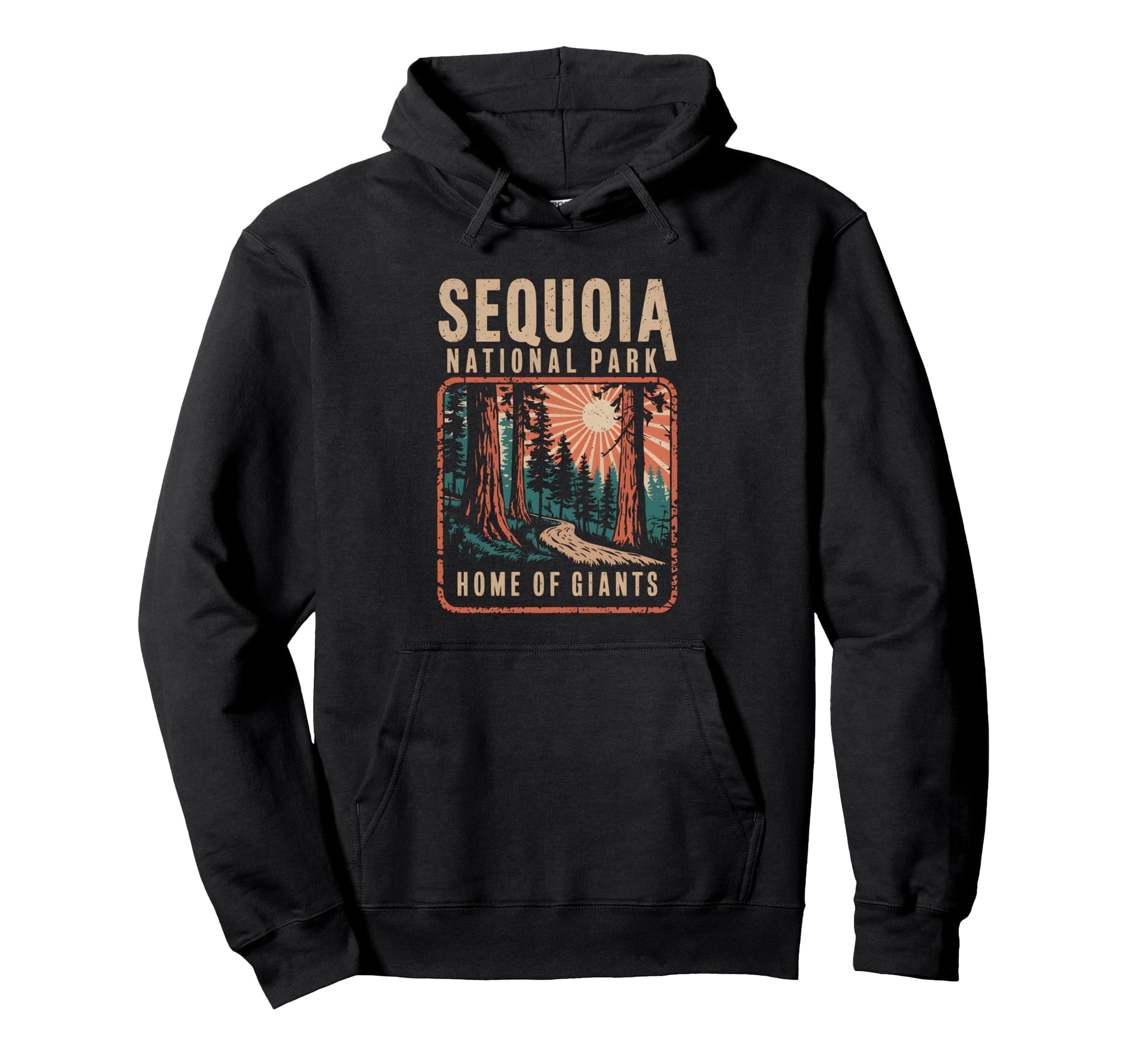 Sequoia National Park Mountain Hoodie - Fun Novelty Design for Adults - T-Shirt, Sweatshirt, Hoodie
