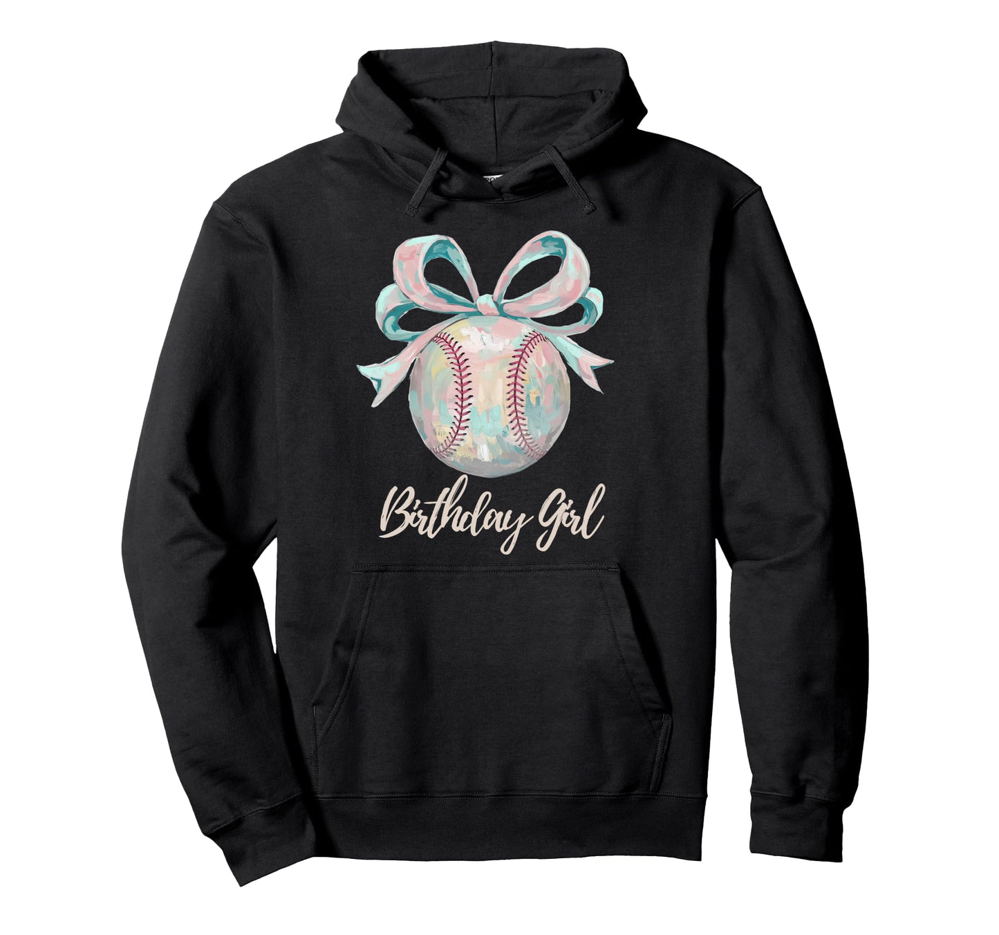 Baseball Birthday Sporty Daughter Hoodie - Fun Novelty Design for Adults - T-Shirt, Sweatshirt, Hoodie