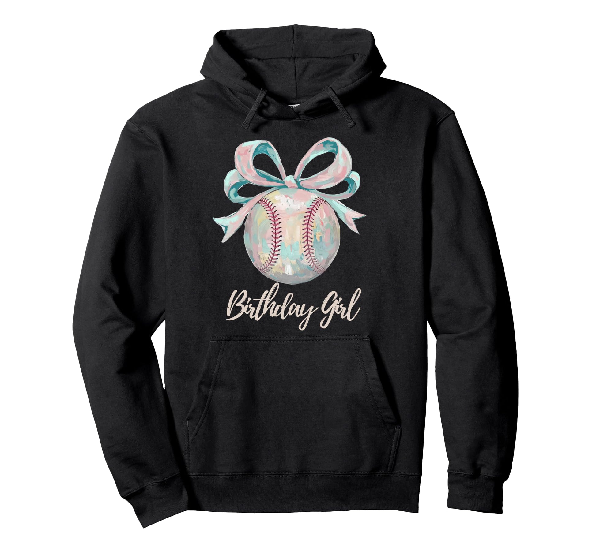 Baseball Birthday Sporty Daughter Hoodie - Fun Novelty Design for Adults - T-Shirt, Sweatshirt, Hoodie