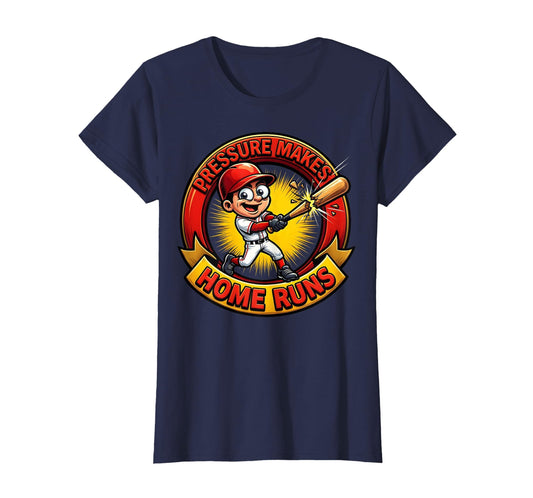 Baseball Drip Pressure Makes Home Runs T-Shirt - Aesthetic Graphic Unisex - T-Shirt, Sweatshirt, Hoodie