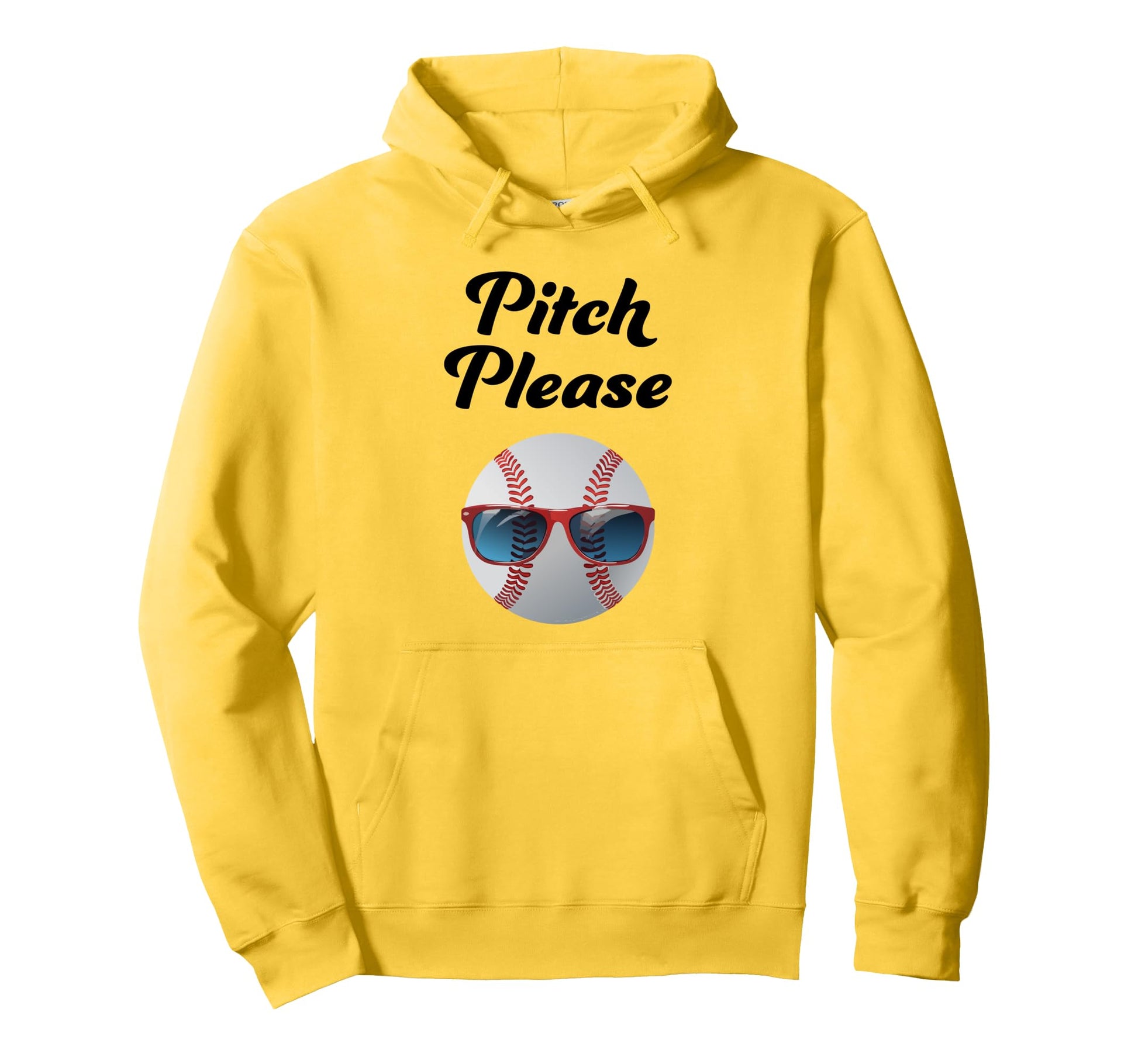 Pitch Please Baseball Fan Hoodie - Custom Art Print for Adults - T-Shirt, Sweatshirt, Hoodie