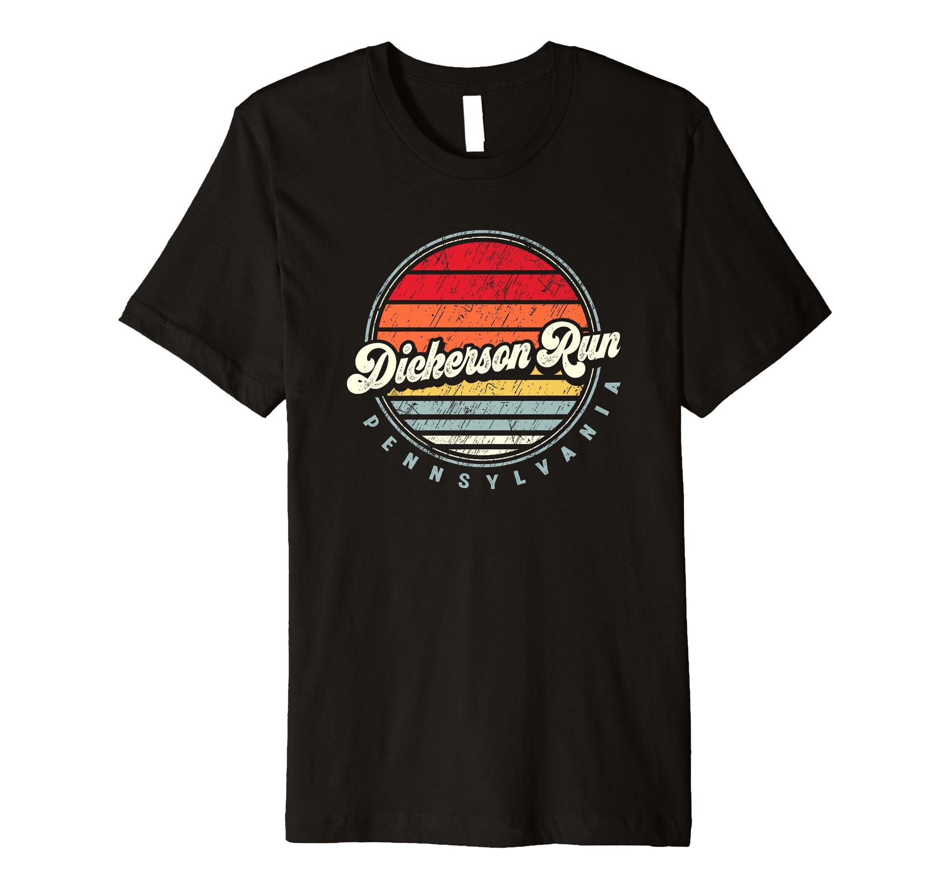 Dickerson Run Home State 70S Sunset T-Shirt - Streetwear Style for Adults - T-Shirt, Sweatshirt, Hoodie