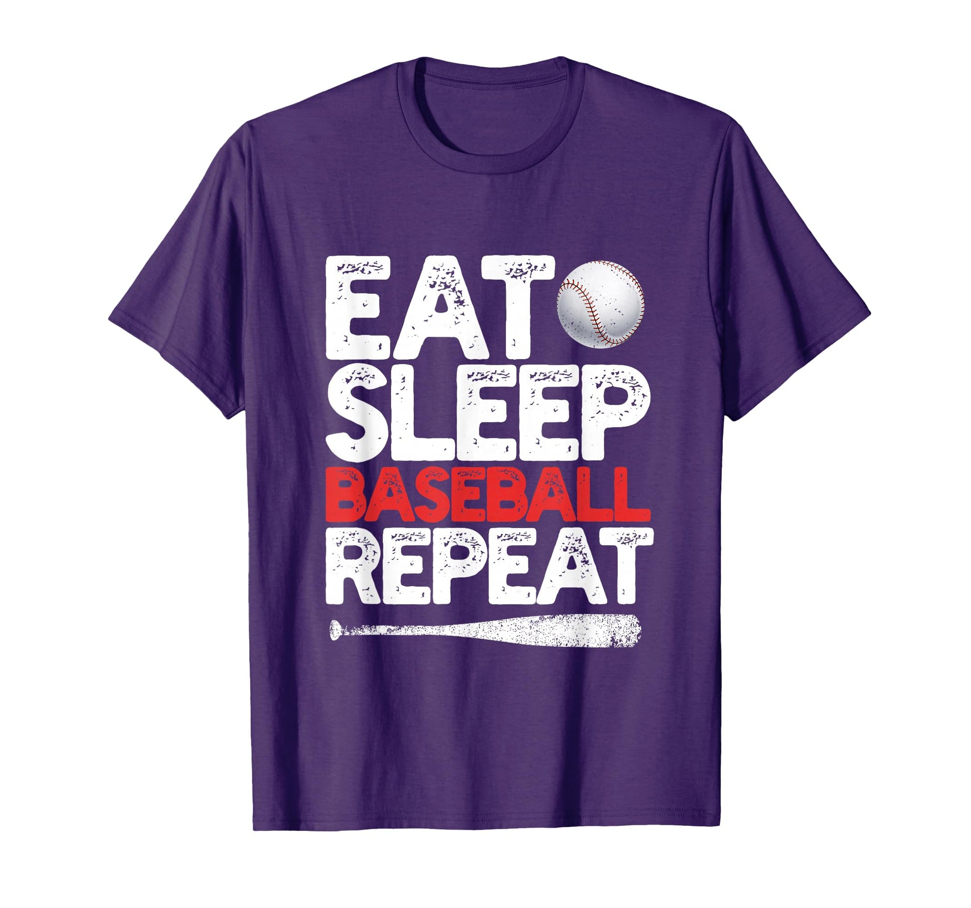 Eat Sleep Baseball Repeat T-Shirt - Casual Everyday Wear for Adults - T-Shirt, Sweatshirt, Hoodie