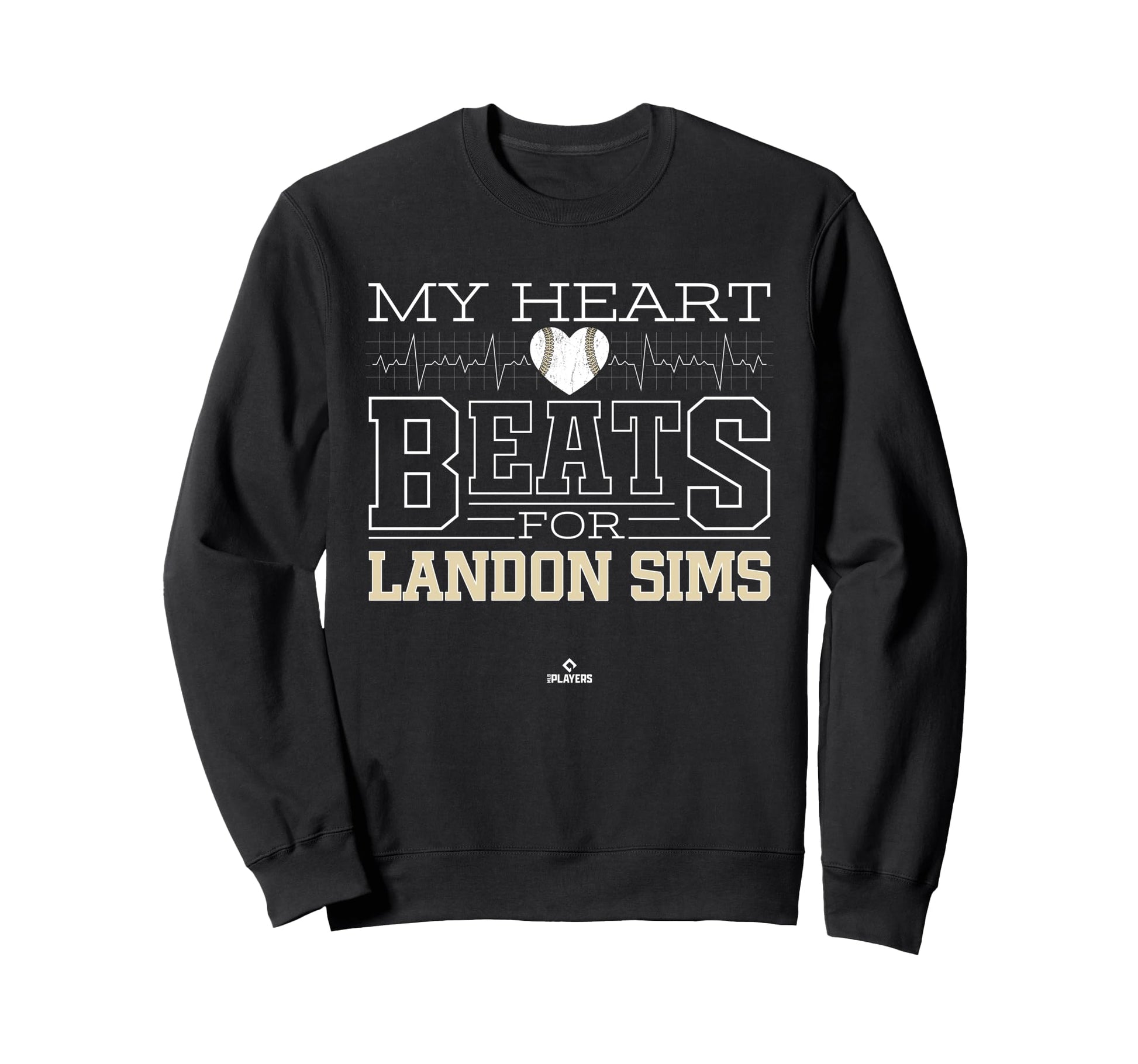 My Heart Beats Landon Sims Sweatshirt - Minimalist Print for Adults - T-Shirt, Sweatshirt, Hoodie