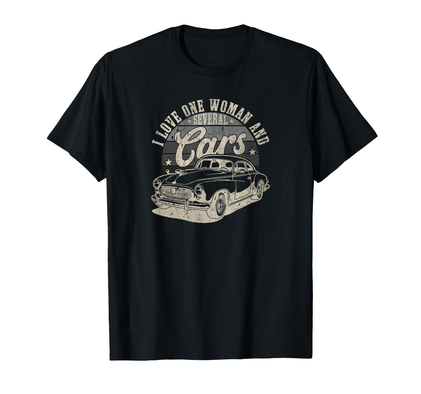 I Love 1 And Several Cars Funny T-Shirt - Trendy Graphic for Adults - T-Shirt, Sweatshirt, Hoodie