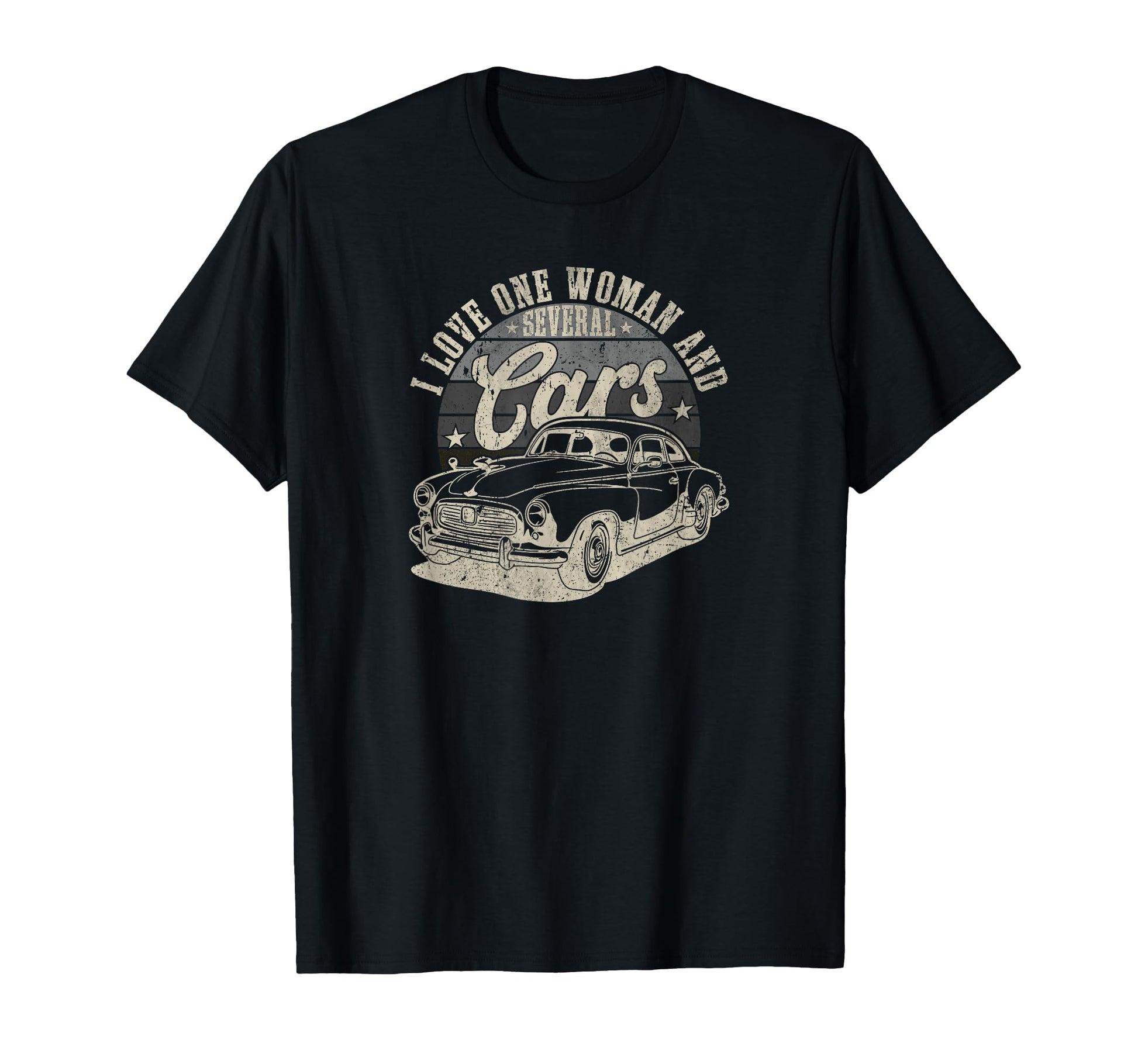 I Love 1 And Several Cars Funny T-Shirt - Trendy Graphic for Adults - T-Shirt, Sweatshirt, Hoodie