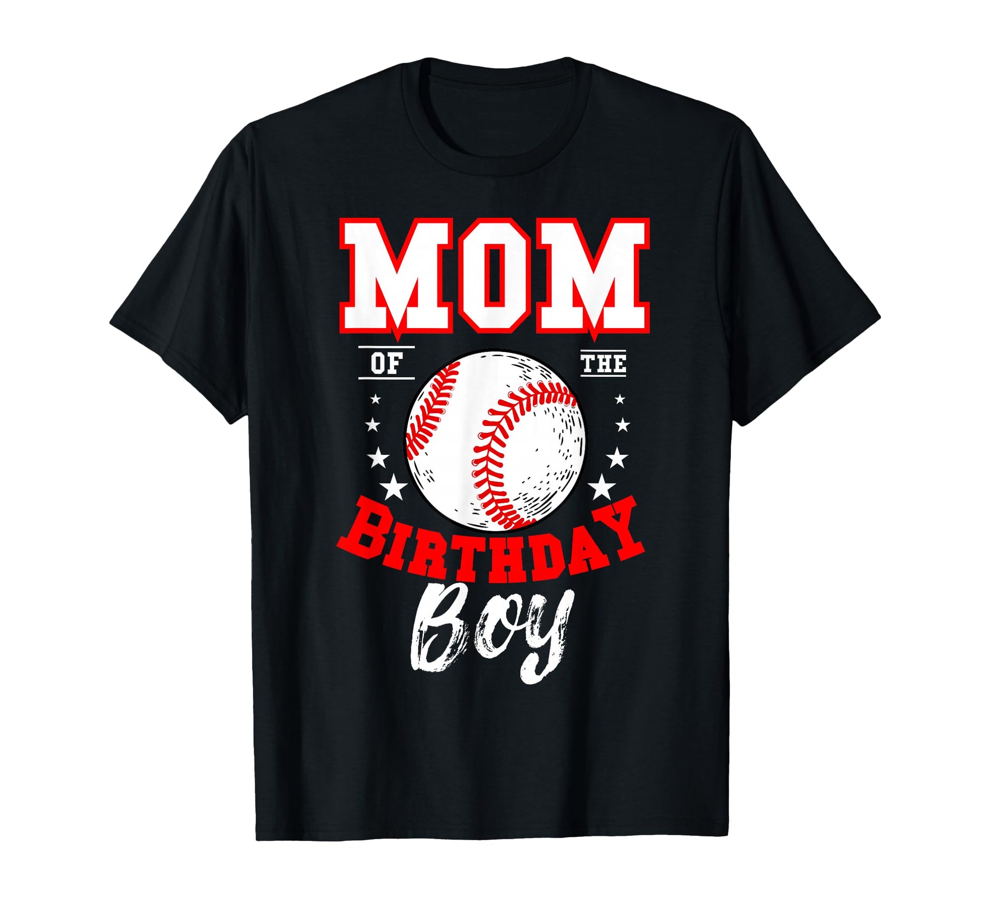 Mom Birthday Baseball Theme Bday T-Shirt - Custom Art Print Unisex - T-Shirt, Sweatshirt, Hoodie
