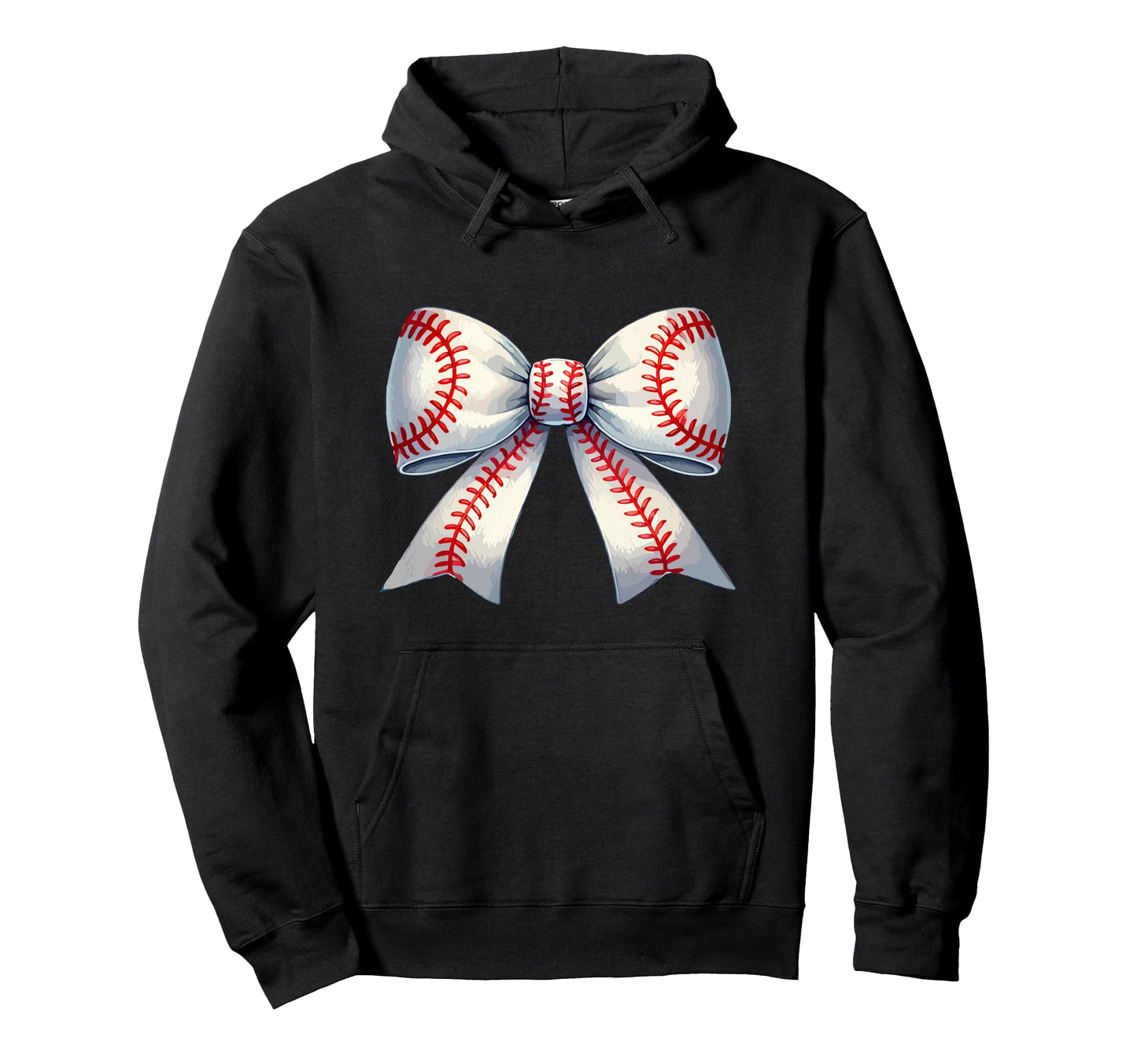 Coquette Baseball Bow Baseball Mom Hoodie - Aesthetic Graphic Unisex - T-Shirt, Sweatshirt, Hoodie