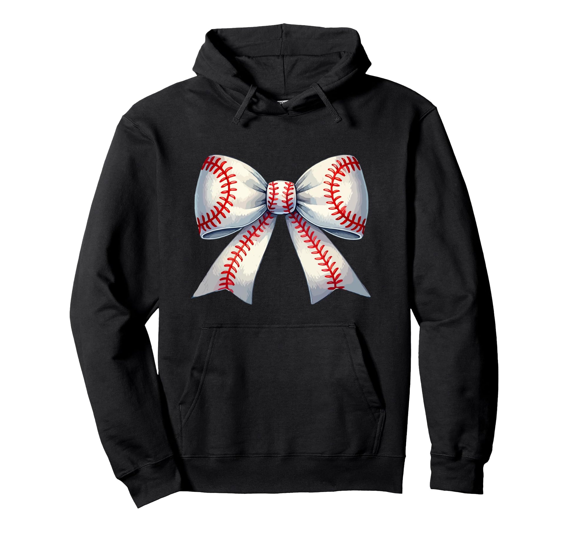 Coquette Baseball Bow Baseball Mom Hoodie - Aesthetic Graphic Unisex - T-Shirt, Sweatshirt, Hoodie