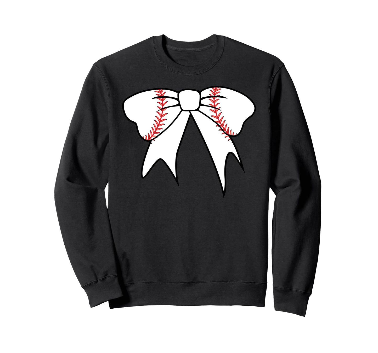 Baseball Mom Coquette Bow Baseball Sweatshirt - Graphic Print Men Women - T-Shirt, Sweatshirt, Hoodie