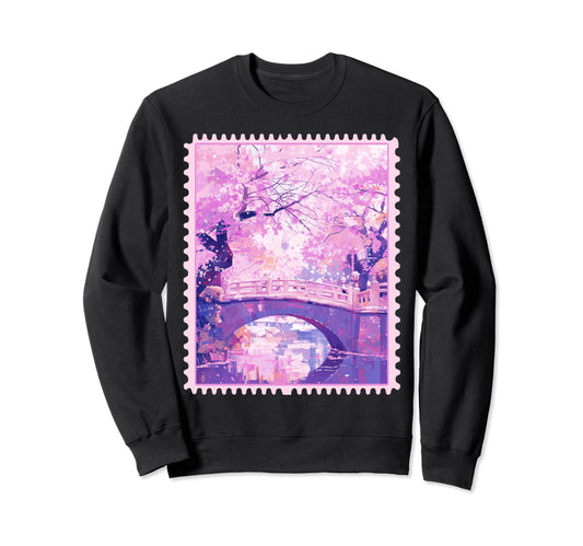 Anime Japanese Bridge Y2K Sweatshirt - Aesthetic Graphic Men Women - T-Shirt, Sweatshirt, Hoodie