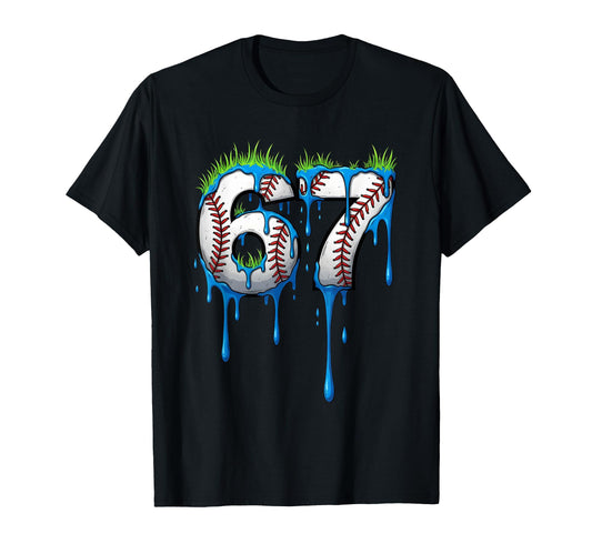Baseball 67 Six Seven Funny Gen Alpha T-Shirt - Fun Novelty Design Unisex - T-Shirt, Sweatshirt, Hoodie