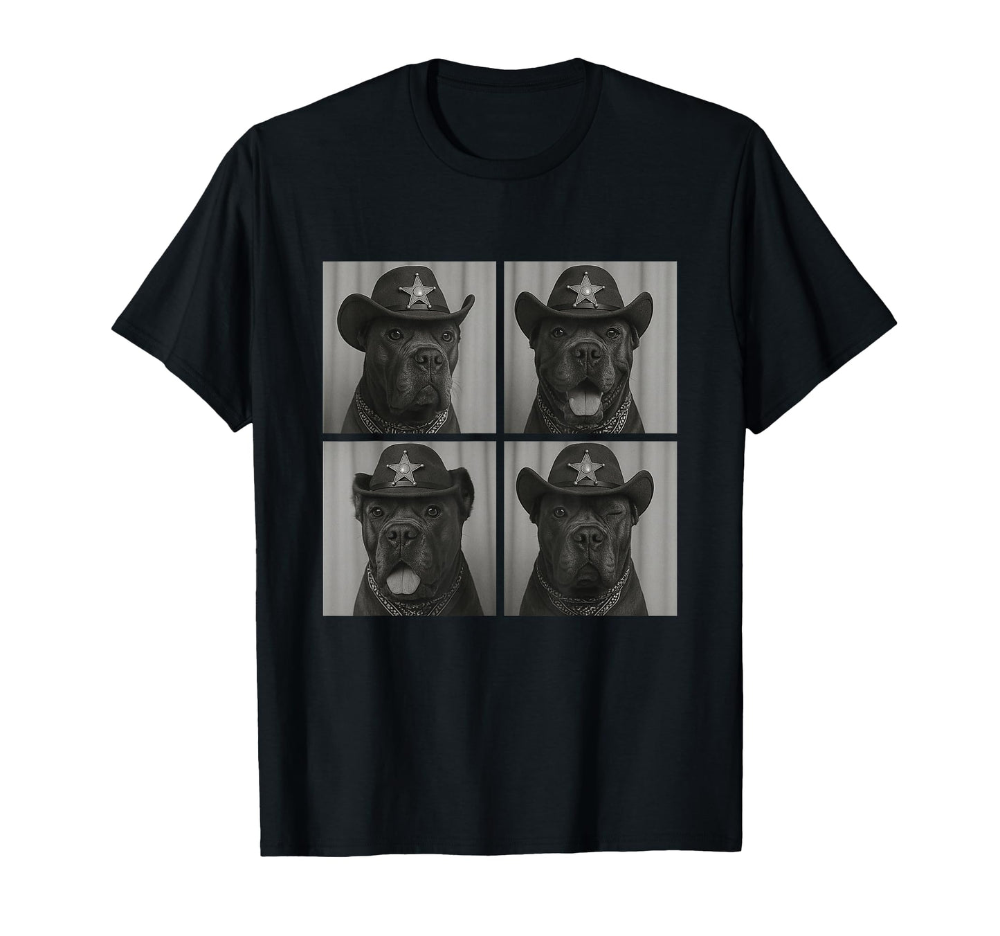 Cane Corso Funny Cowboy Dogs Western T-Shirt - Graphic Print for Adults - T-Shirt, Sweatshirt, Hoodie