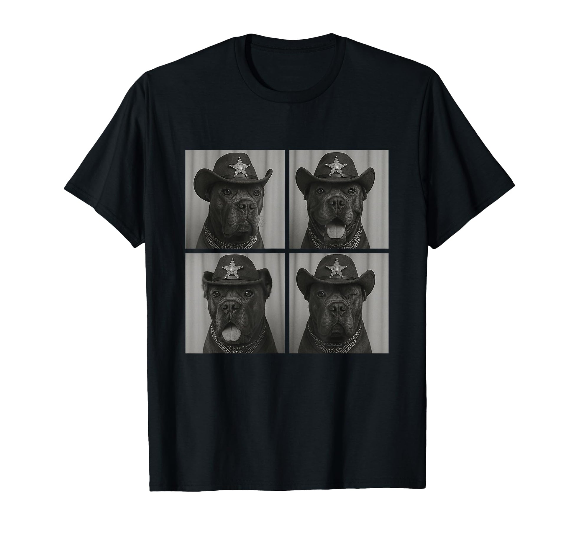 Cane Corso Funny Cowboy Dogs Western T-Shirt - Graphic Print for Adults - T-Shirt, Sweatshirt, Hoodie