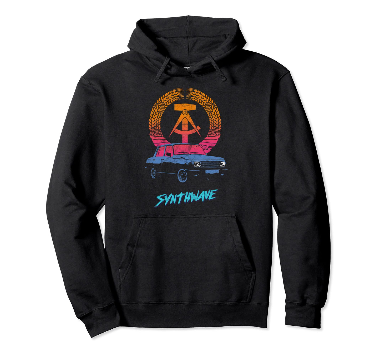 Ddr Synthwave Retrowave Aesthetic Drive Hoodie - Graphic Print Unisex - T-Shirt, Sweatshirt, Hoodie