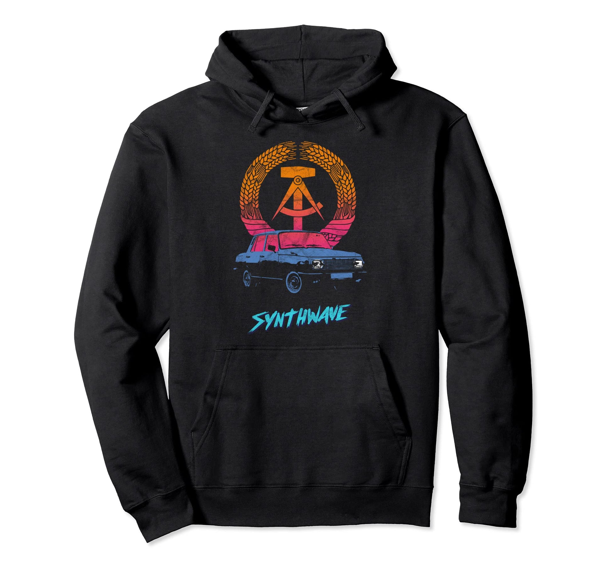 Ddr Synthwave Retrowave Aesthetic Drive Hoodie - Graphic Print Unisex - T-Shirt, Sweatshirt, Hoodie