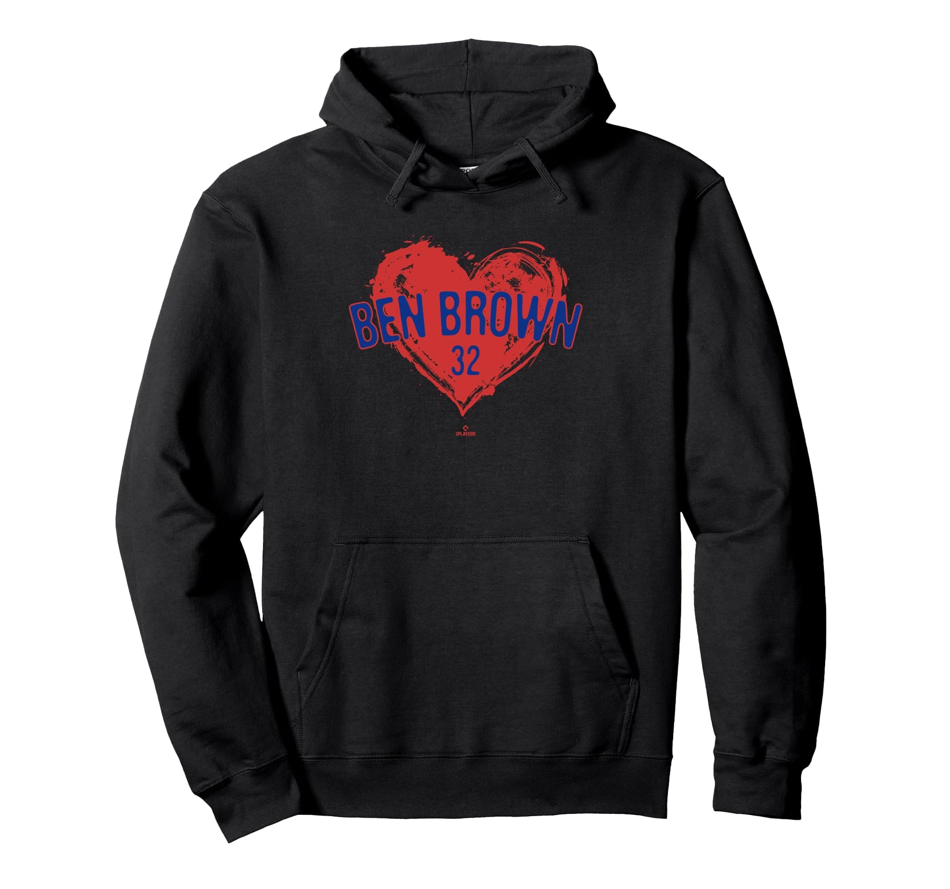 Distressed Heart Ben Brown Hoodie - Casual Everyday Wear for Adults - T-Shirt, Sweatshirt, Hoodie
