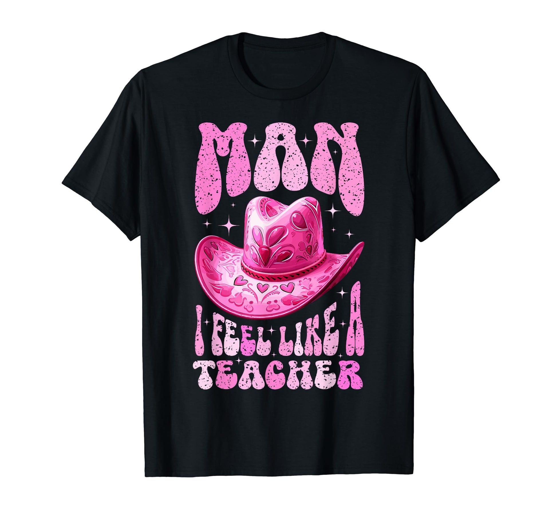I Feel Like Teacher Groovy Western T-Shirt - Custom Art Print Unisex - T-Shirt, Sweatshirt, Hoodie