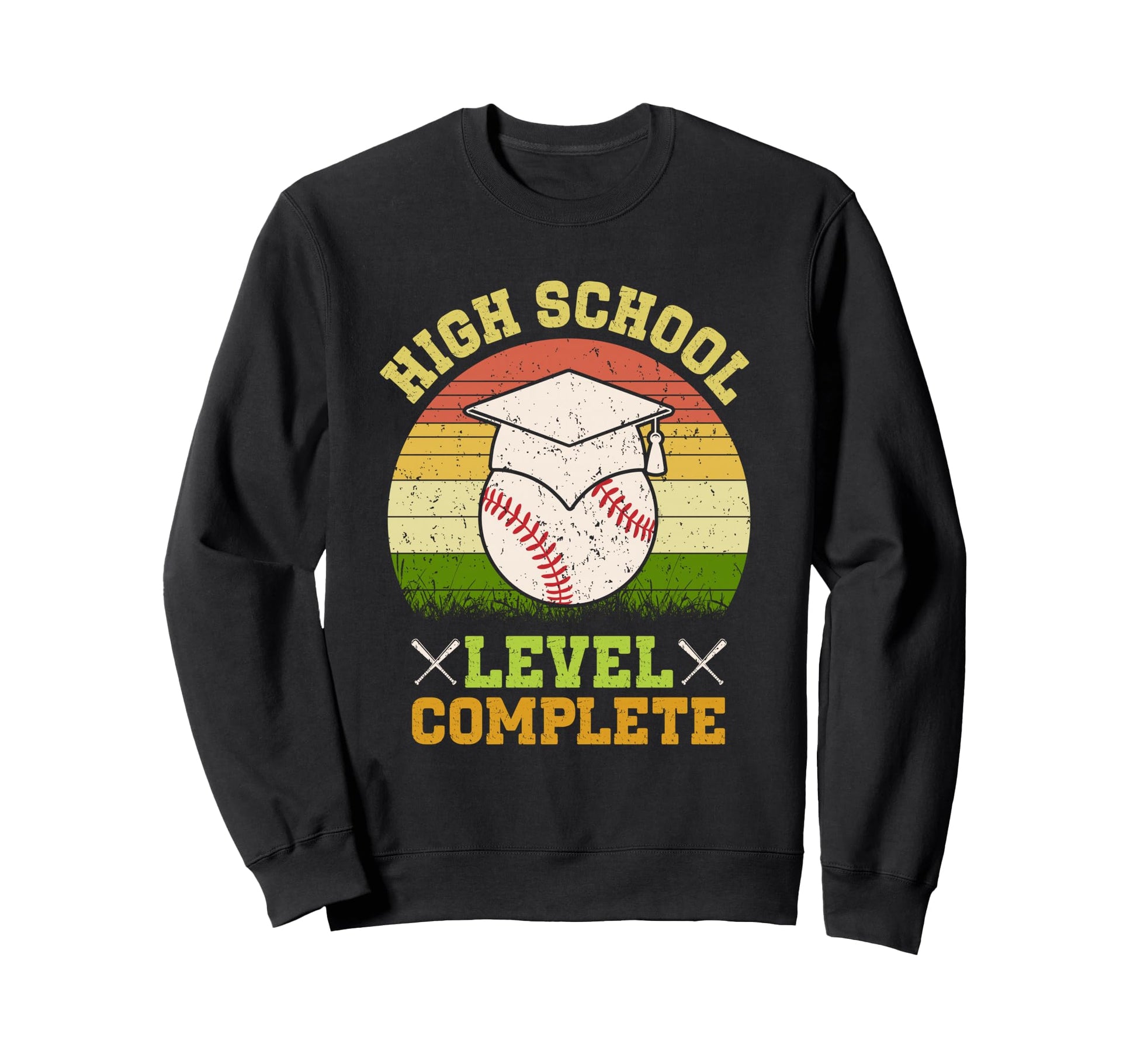High School Level Complete Baseball Sweatshirt - Aesthetic Graphic Unisex - T-Shirt, Sweatshirt, Hoodie